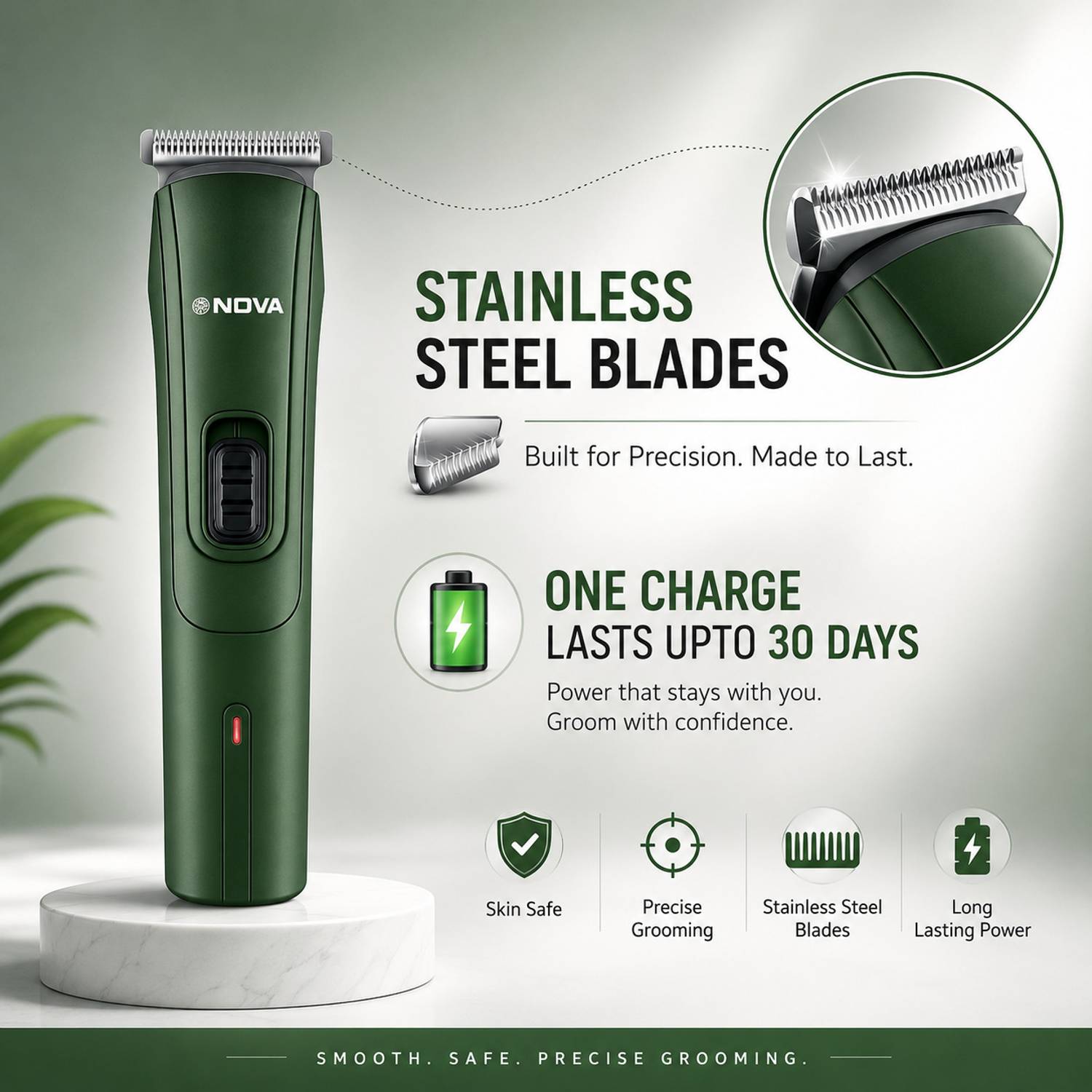 NOVA NHT 1039/03 USB Trimmer 45 min Runtime 5 Lengths - Image 3