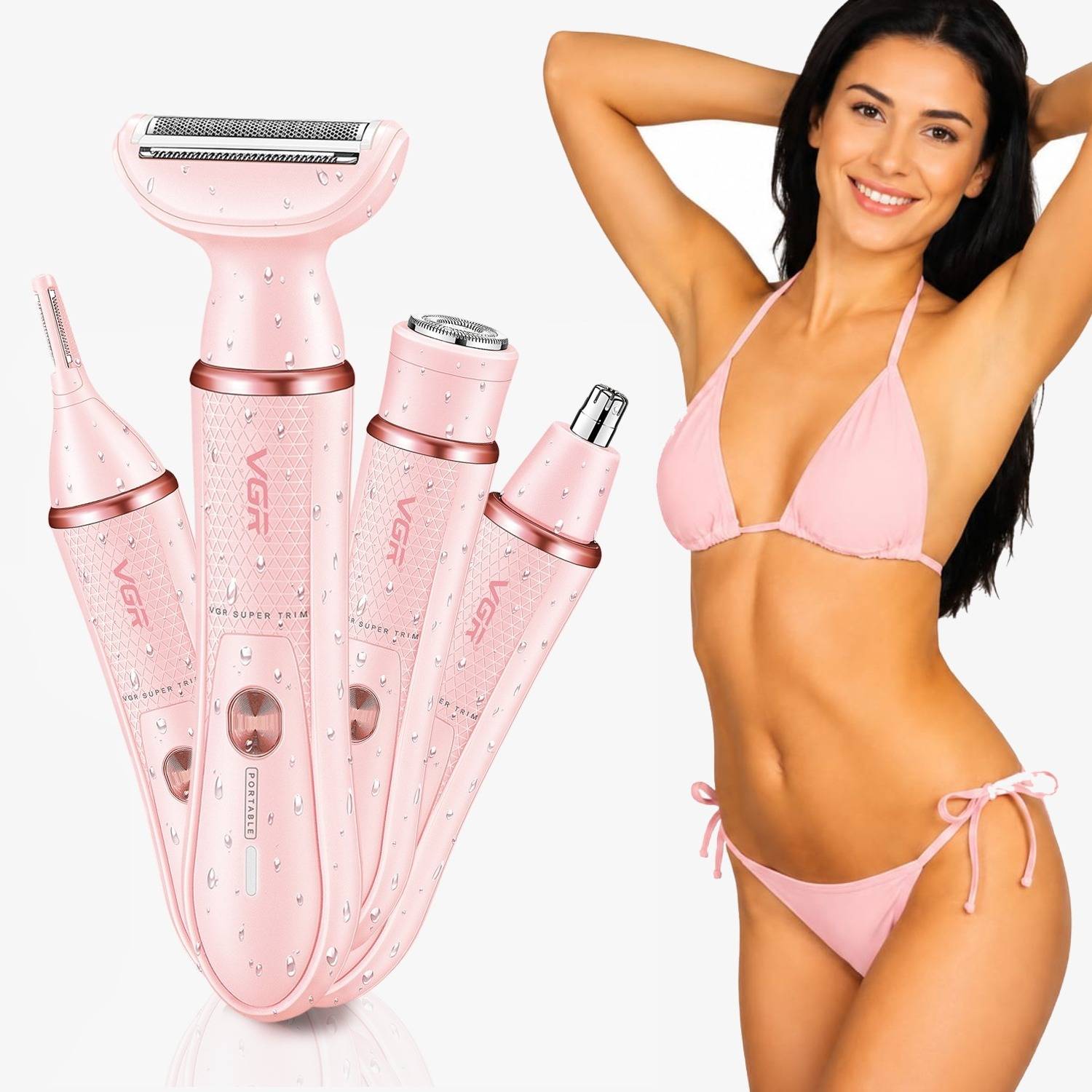 VGR V-761 4-in-1 Women's Body & Bikini Trimmer, Waterproof, 90 min Runtime at ₹1,570 (44% Off) – Flipkart