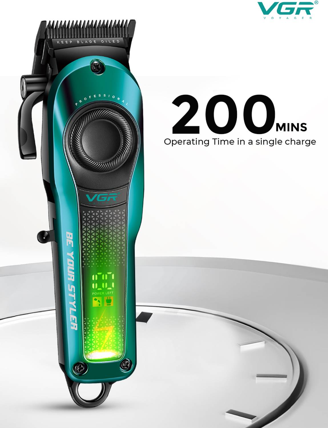 VGR VL-786 Professional Barber’s Choice Salon Hair Clipper - Image 5