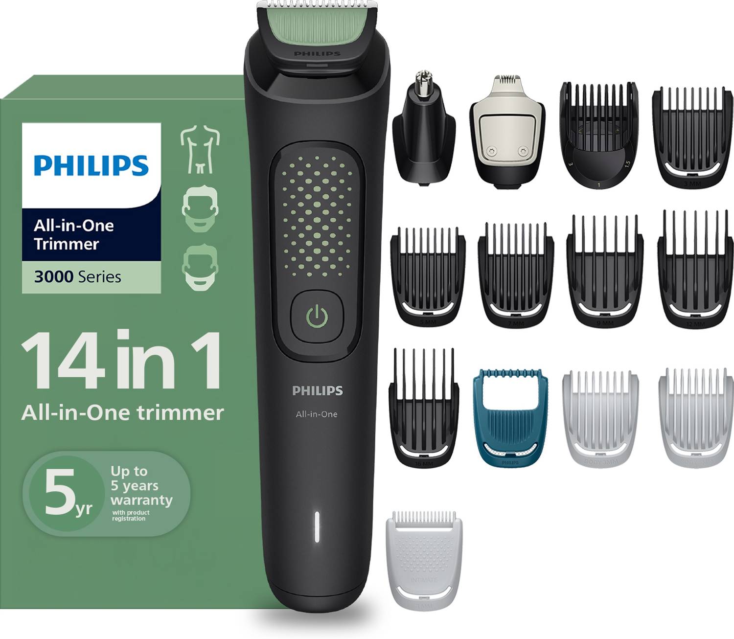 PHILIPS MG3951/30 Waterproof Trimmer 90min Runtime