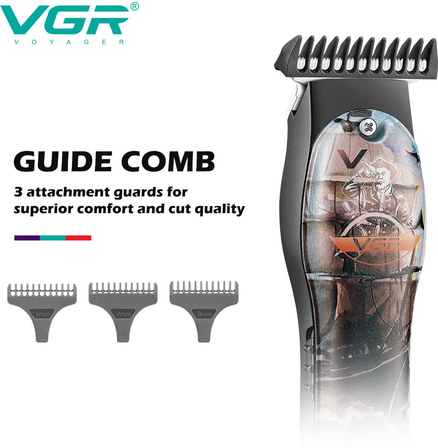 Image of VGR V-953 PRO Trimmer 120 min Runtime 3 Length Settings