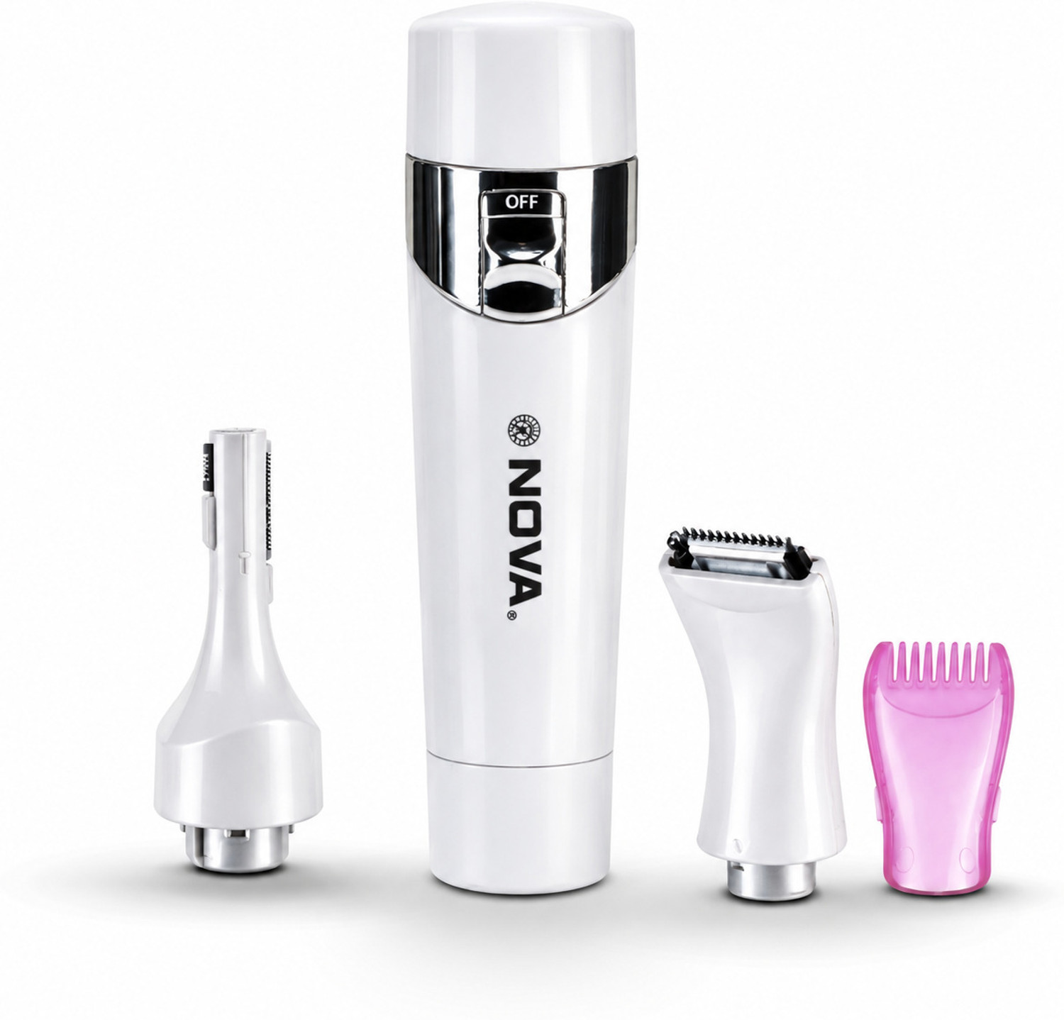 Image of NOVA NLS 536 Bikini ,Facial & Eyebrow hair remover Fully Waterproof Trimmer 45 min Runtime 1 Length Settings