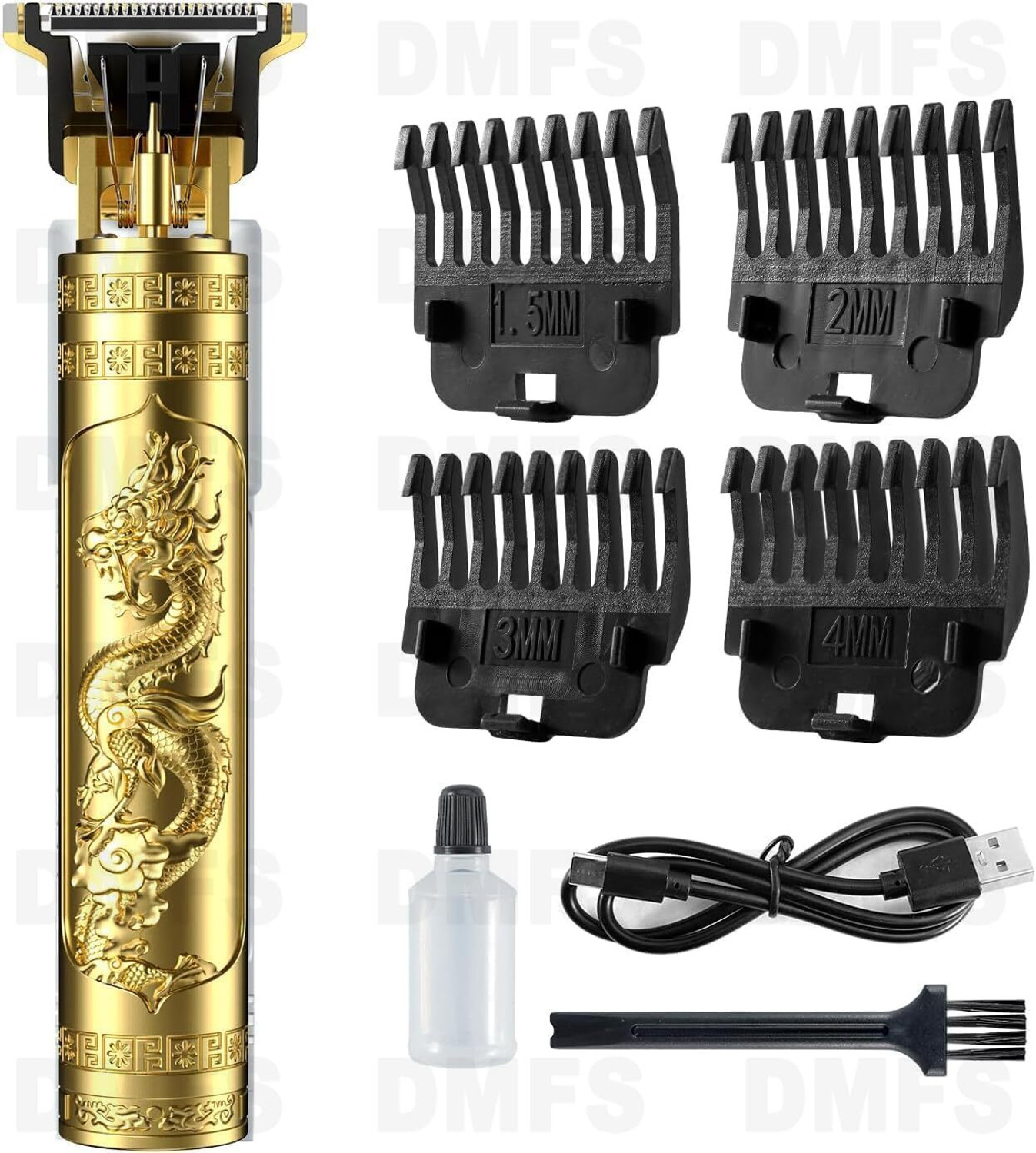 Image of FINIXFLEXOPRINT T9 Dragon Style Cordless Hair & Beard Trimmer for Men | Zero Gapped T-Blade Shaver For Men