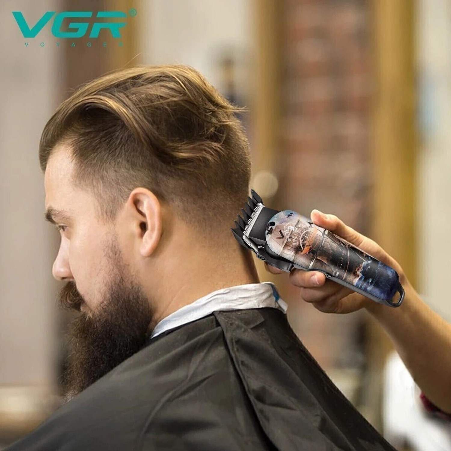 Image of VGR V-690 Professional Hair Clipper Trimmer 150 min Runtime 8 Length Settings