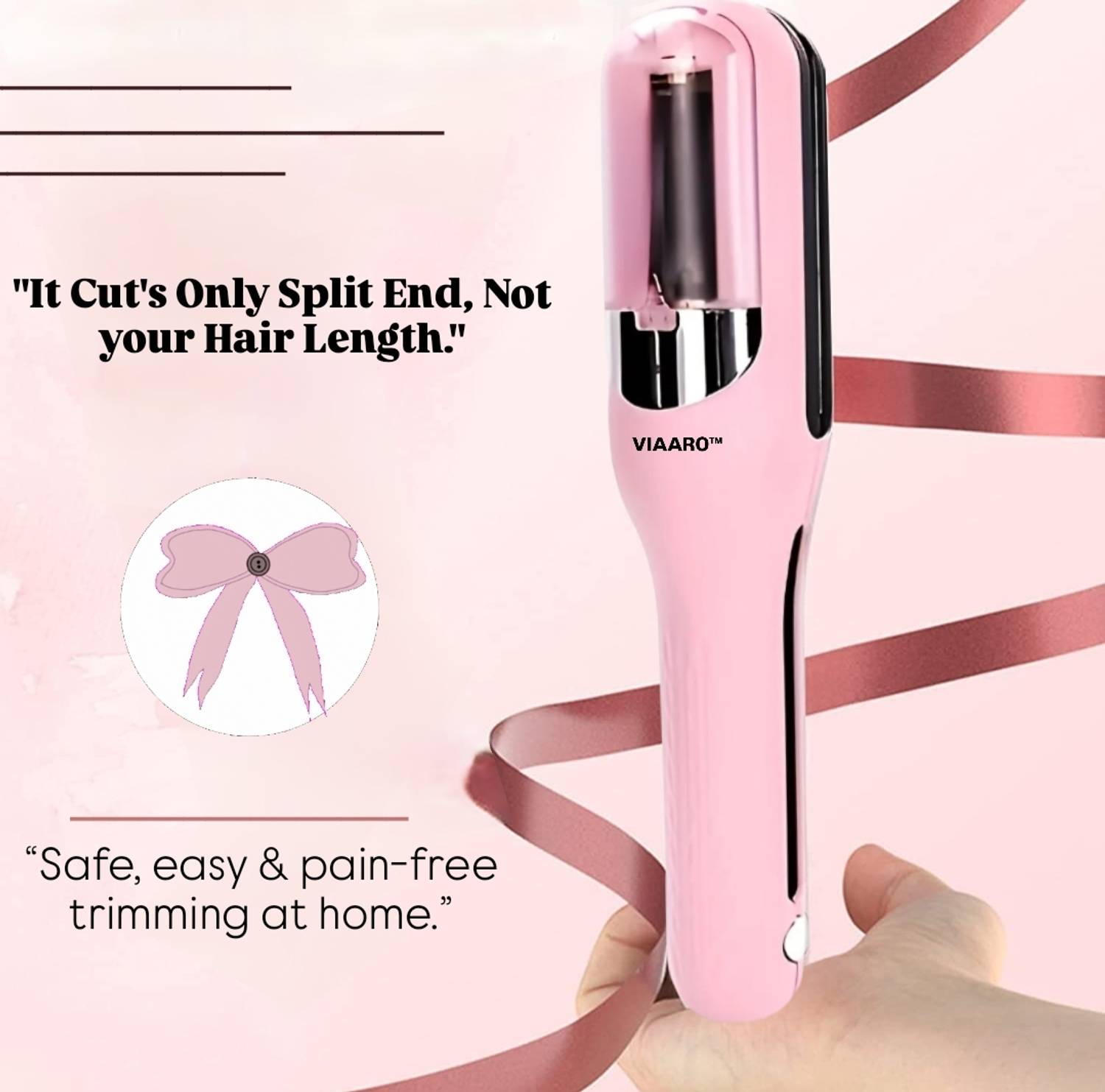 Viaaro 6668 Trimmer 120 min Runtime Pink - Image 4