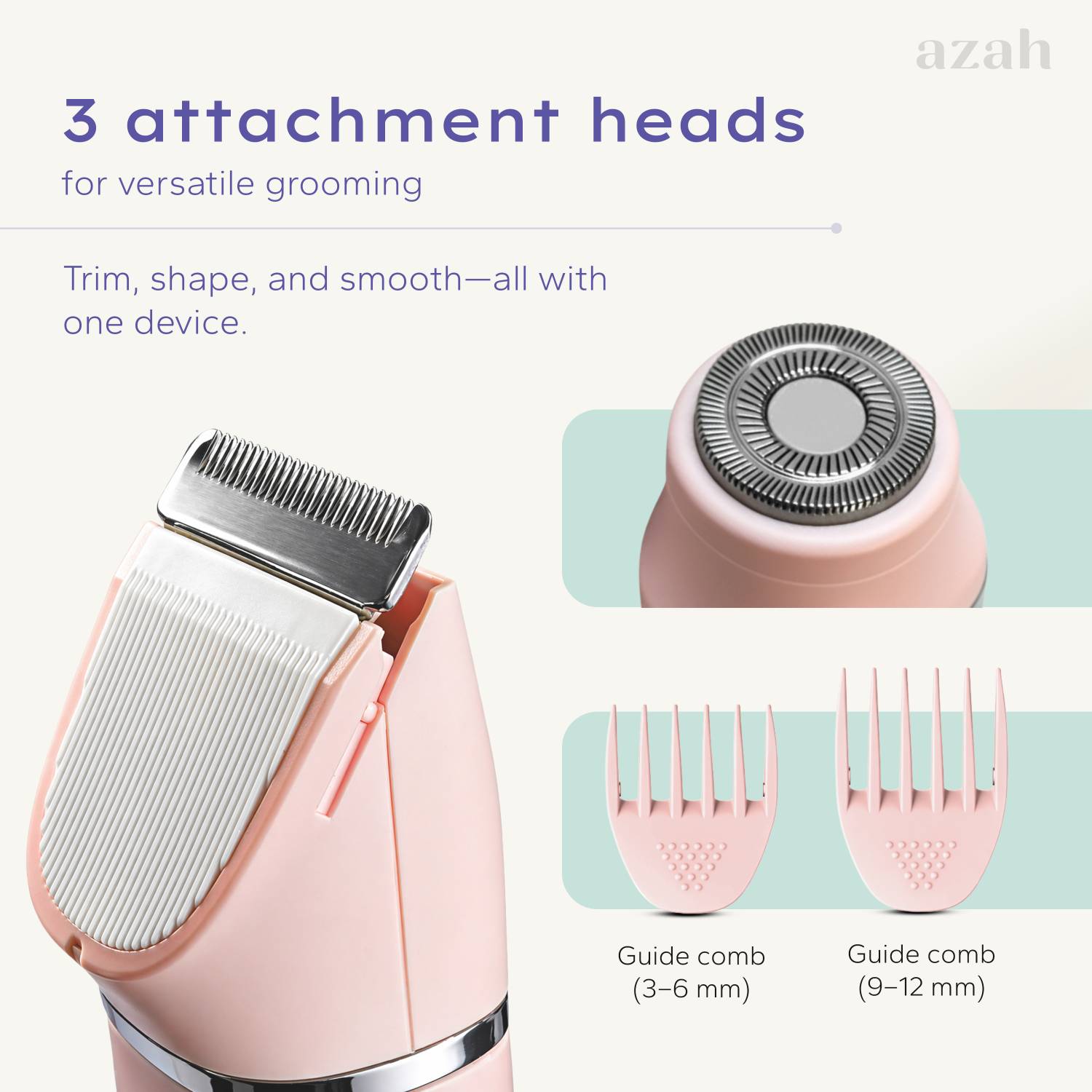 AZAH Rechargeable Bikini Trimmer for Women - Image 4