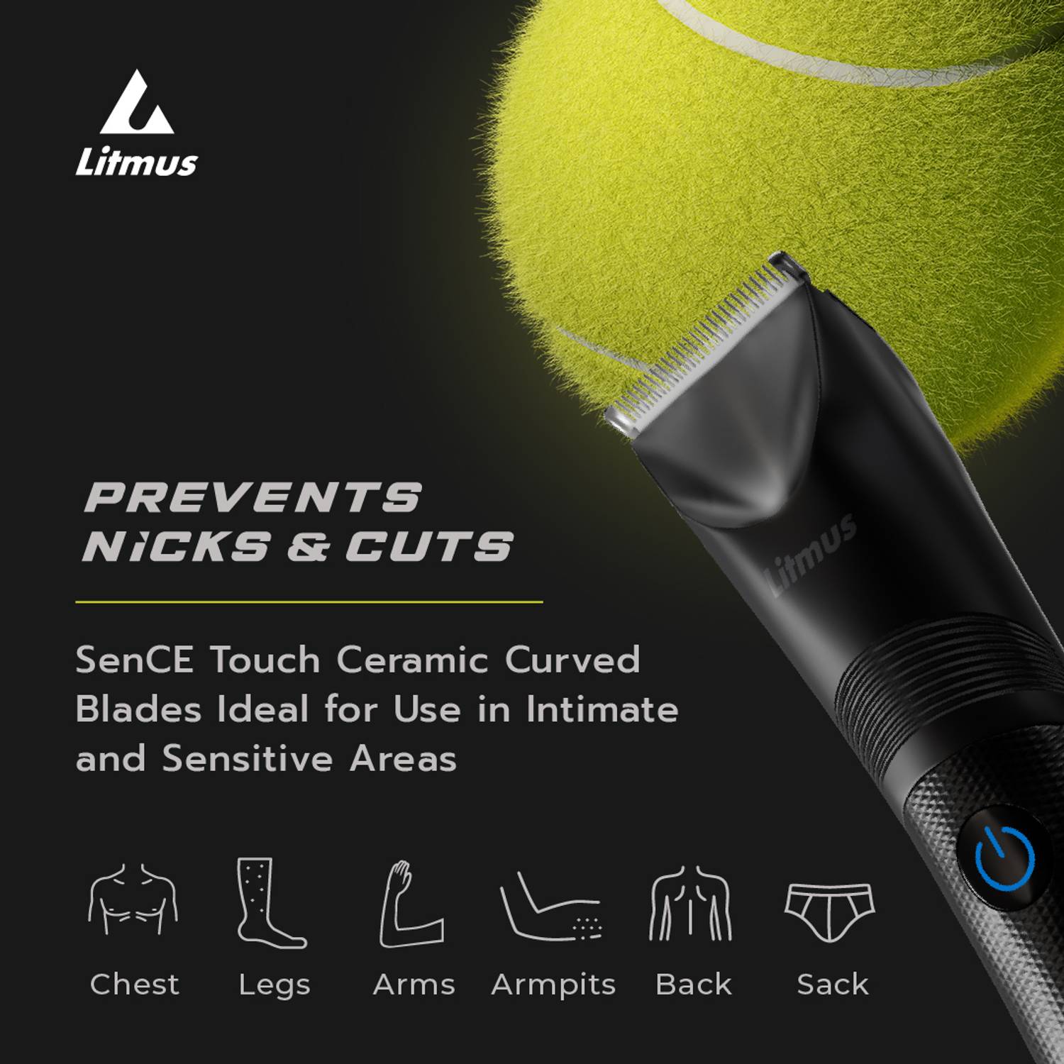 Litmus PLAY 03 Body Groomer (Matte Black) - Image 3