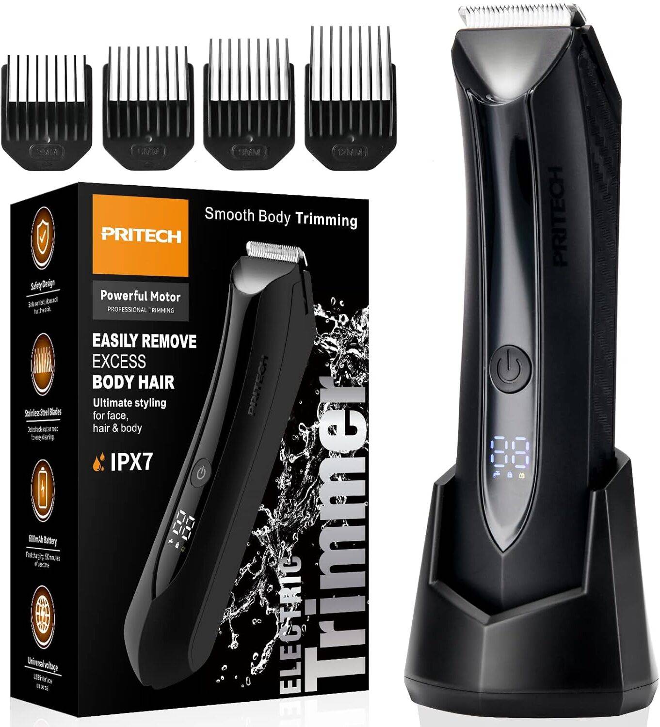 PRITECH PR-8003 Body Hair Trimmer for Men - Image 1