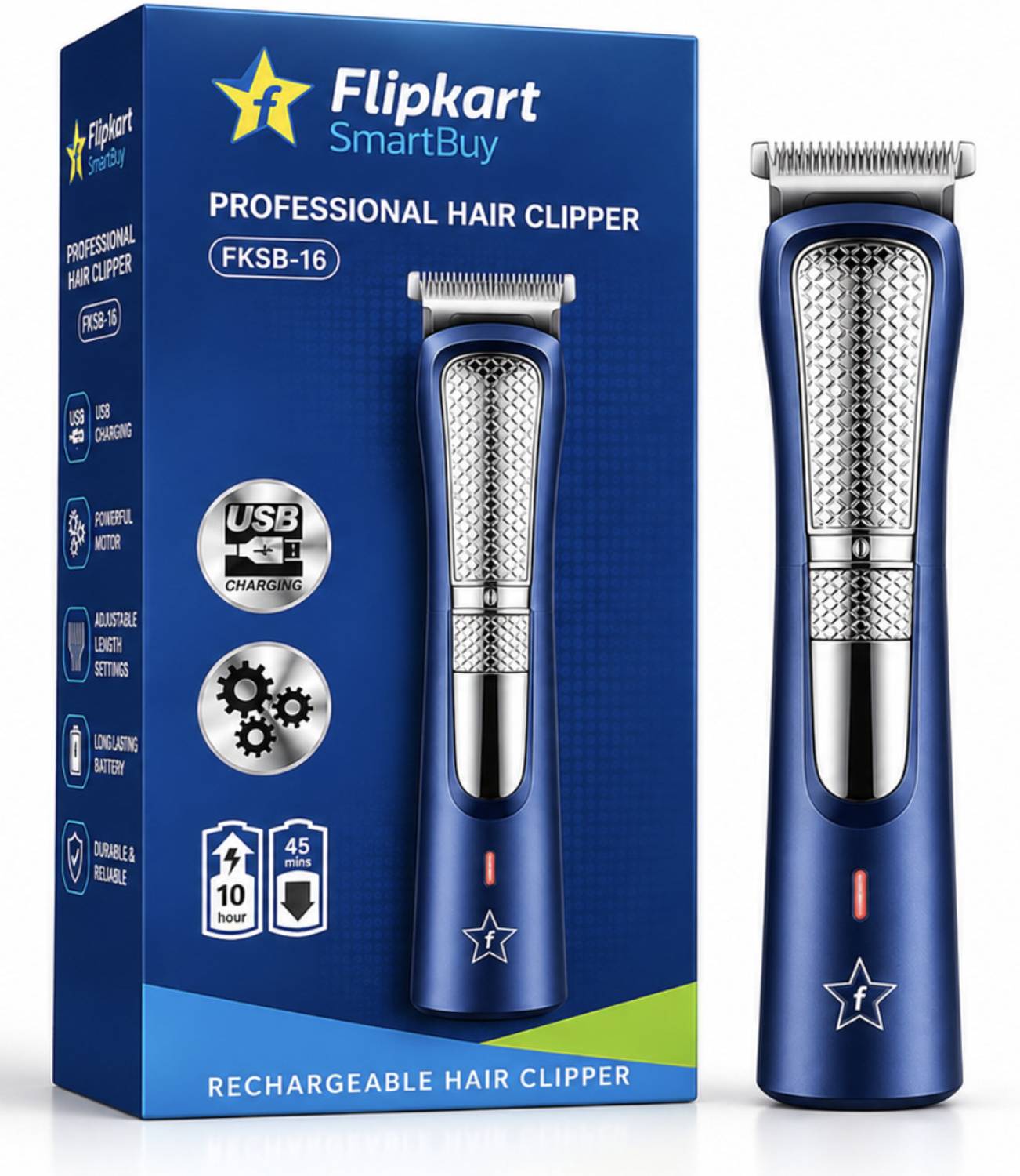 Flipkart SmartBuy FKSB 16 Trimmer 45 min Runtime 4 Length Settings