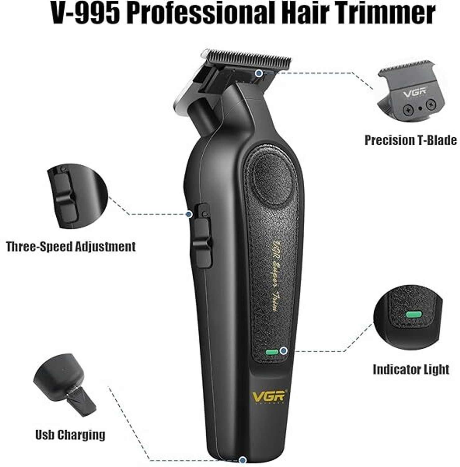 Image of VGR V-995 Trimmer 300 min Runtime 4 Length Settings