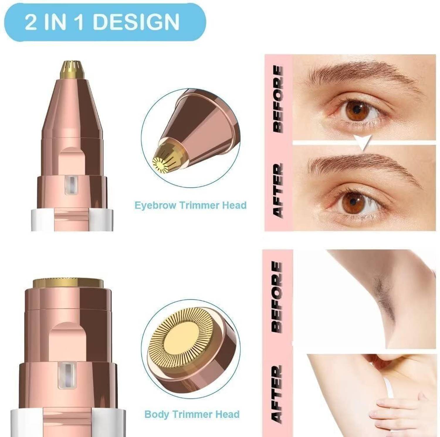 oleander 2-in-1 Face Hair Epilator for Women - Image 4