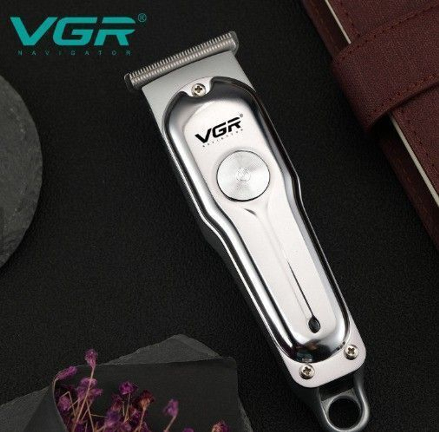 Image of VGR V-071 Hair Clipper Electric USB Charging Limit Combs Runtime: 150 min (Steel). Trimmer 150 min Runtime 4 Length Settings