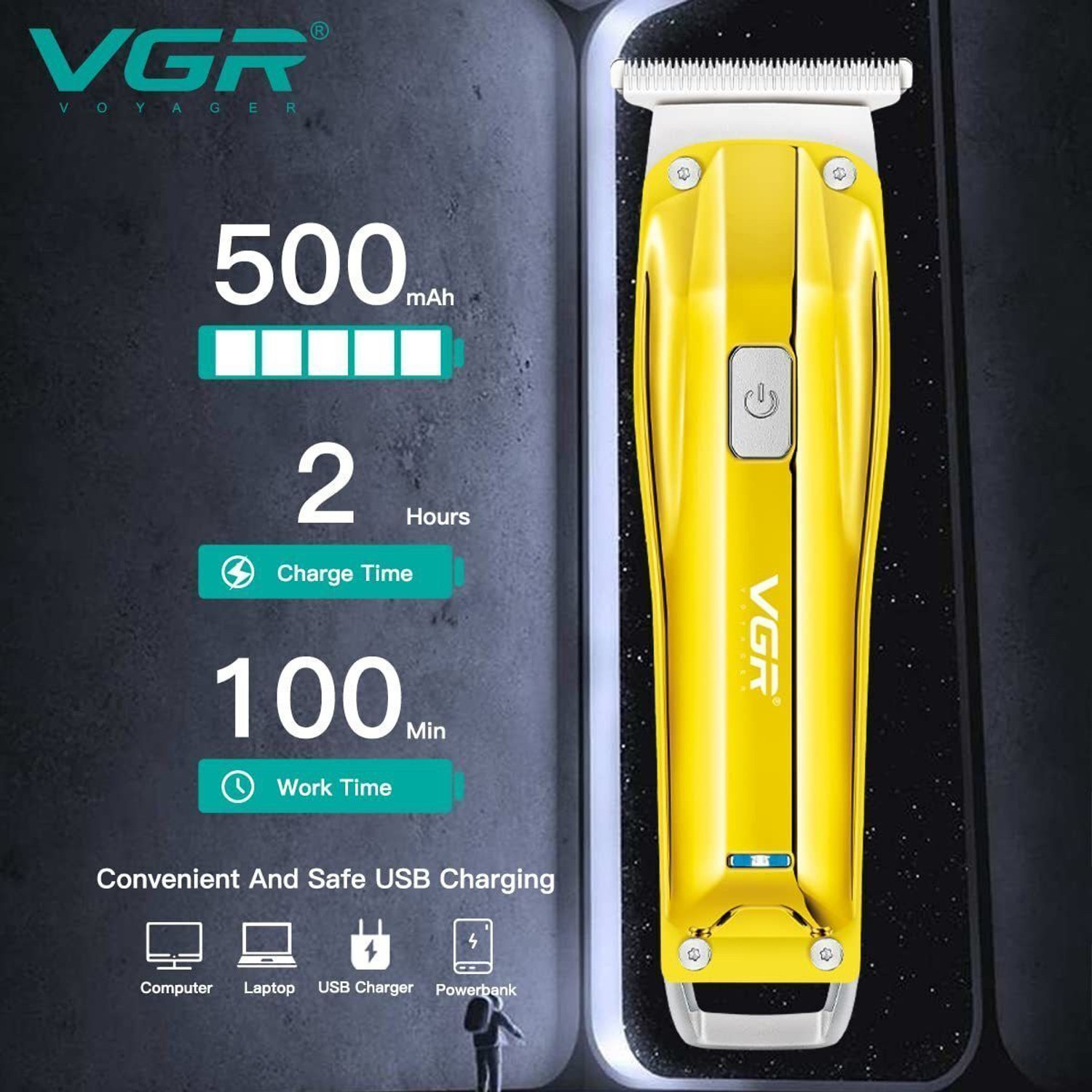 Image of VGR V-955. Trimmer 100 min Runtime 3 Length Settings