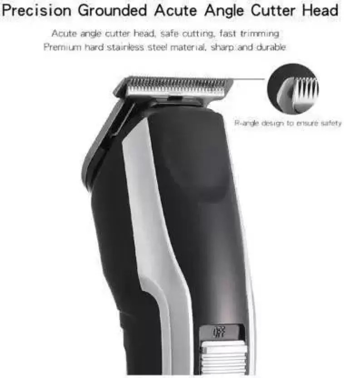 Image of ChinuStyle Men Rechargeable Hair Clipper Hair Trimmer For Men Beard Electric Cutter Hair Cutting Machine Haircut Cordless Clipper Fully Waterproof Trimmer 60 min Runtime 4 Length Settings