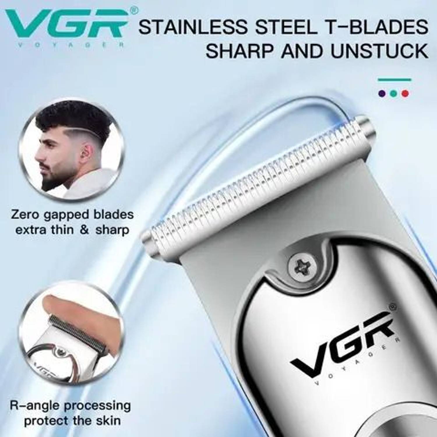 VGR V-071 Professional Rechargeable Hair Clipper - Image 3