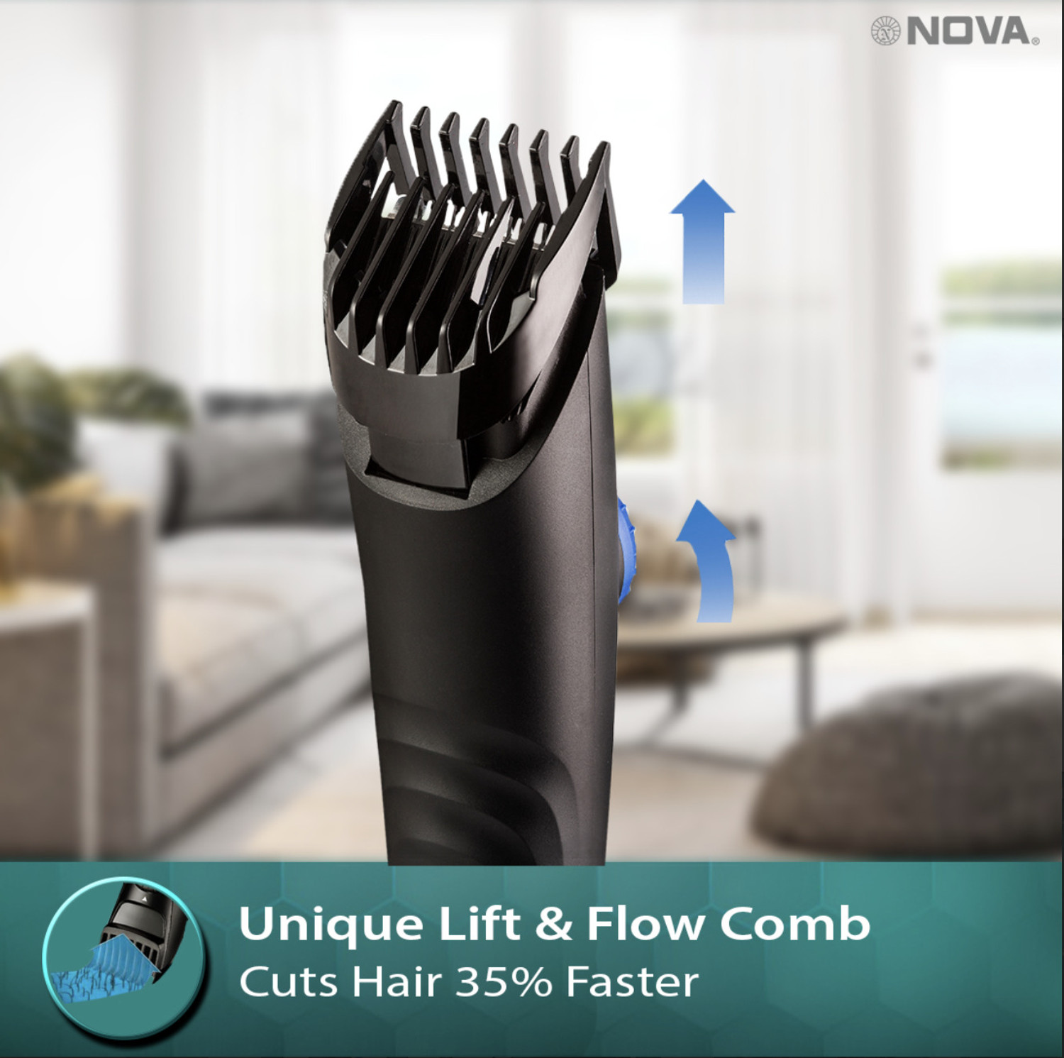 Image of NOVA 1096 Trimmer 120 min Runtime 40 Length Settings