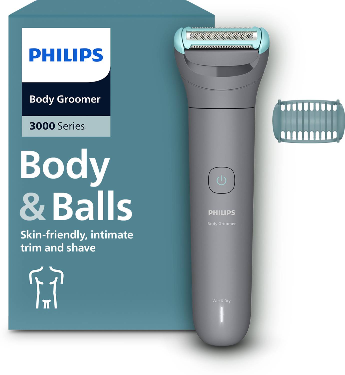 PHILIPS BG3470/15 Fully Waterproof Trimmer 80 min Runtime 1 Leng