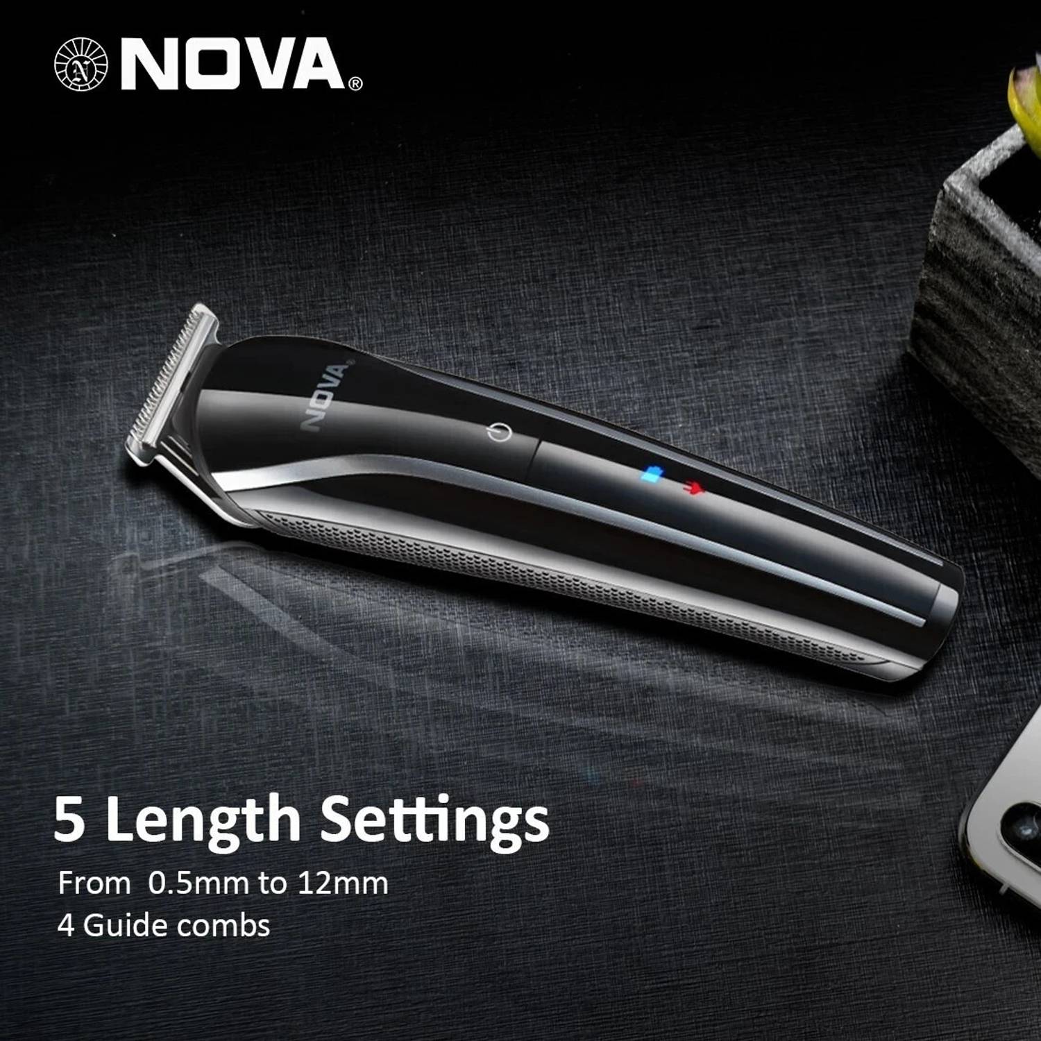 NOVA 1073-00 USB Trimmer 60 min Black - Image 4