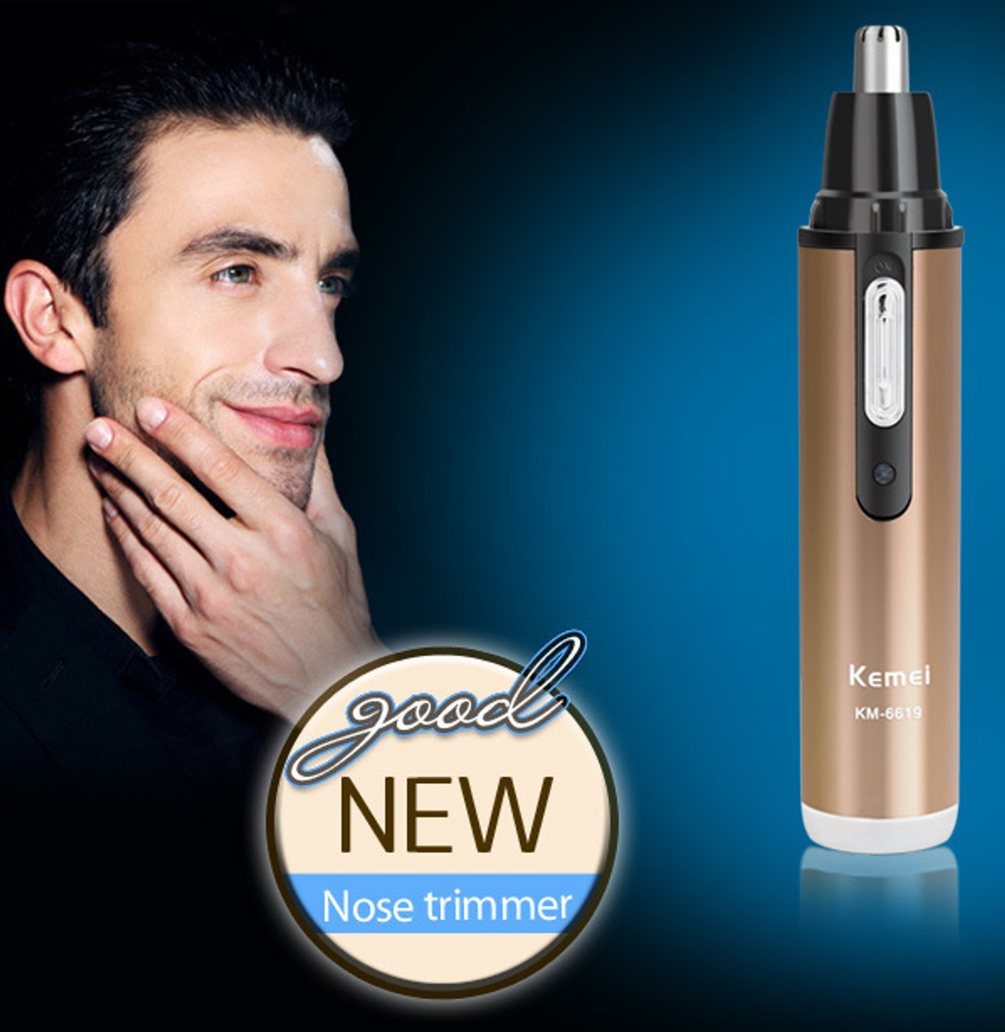 Image of Kemei KM 6619 NOSE TRIMMER MEN Trimmer 45 min Runtime 4 Length Settings