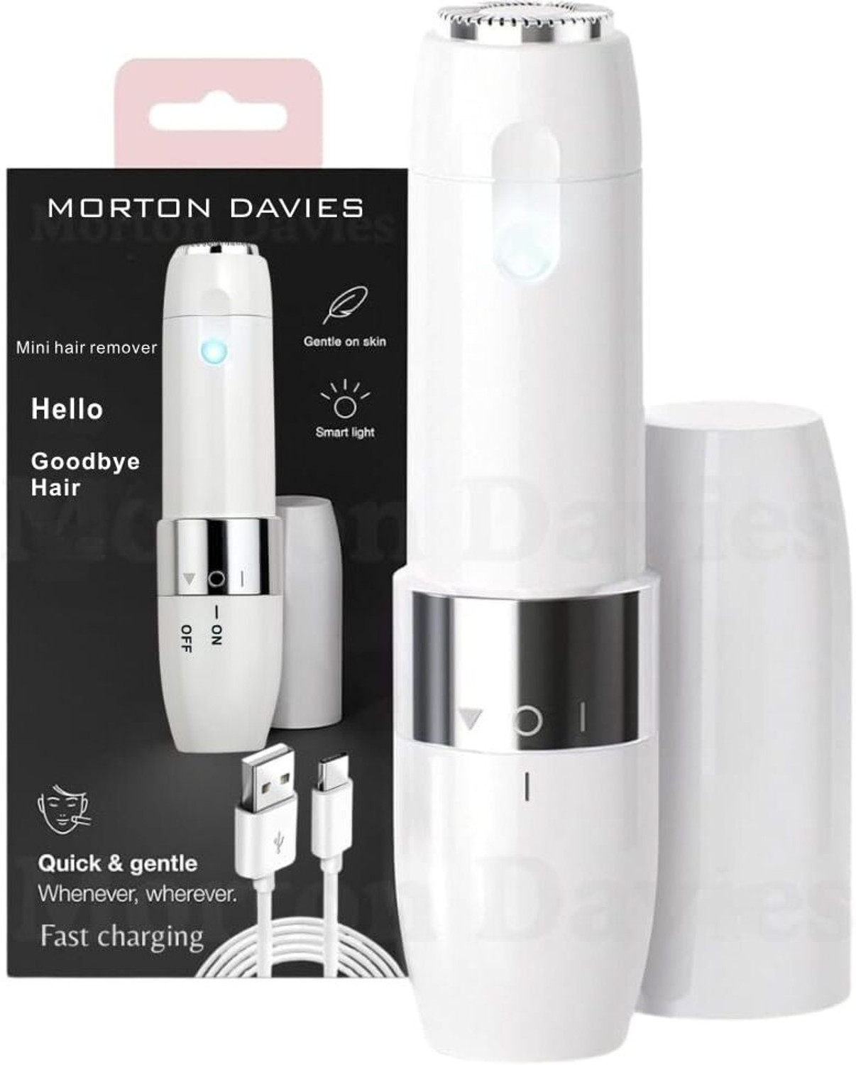 Image of Flisco Face Mini Hair Remover FS1000 Cordless for Women Fully Waterproof Trimmer 60 min Runtime 1 Length Settings