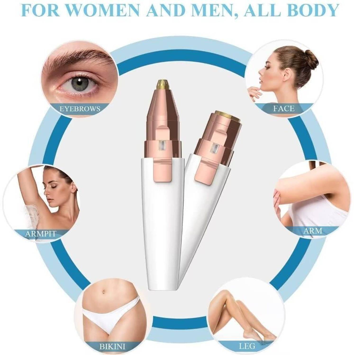 oleander 2-in-1 Face Hair Epilator for Women - Image 2