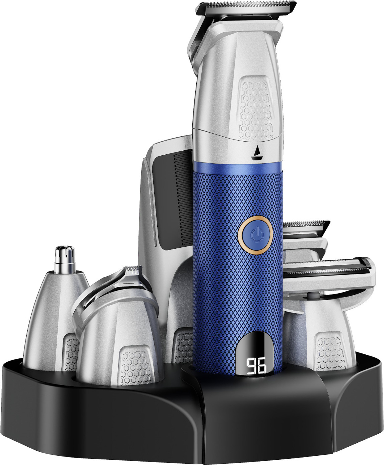 Image of boAt Slazer K100 Pro Fast Charge, Ceramic Blade 15 in 1 Full Body Fully Waterproof Grooming Kit 200 Mins Runtime 12 Length Settings