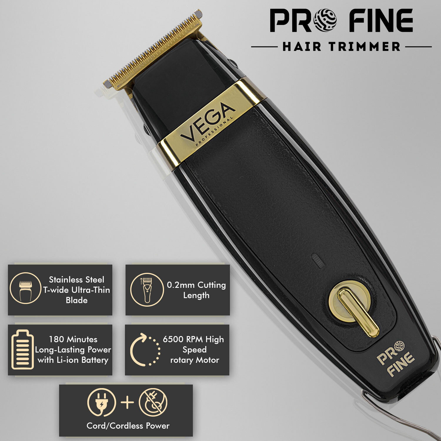 Image of Vega Professional VPMHT-05 Trimmer 180 min Runtime 1 Length Settings
