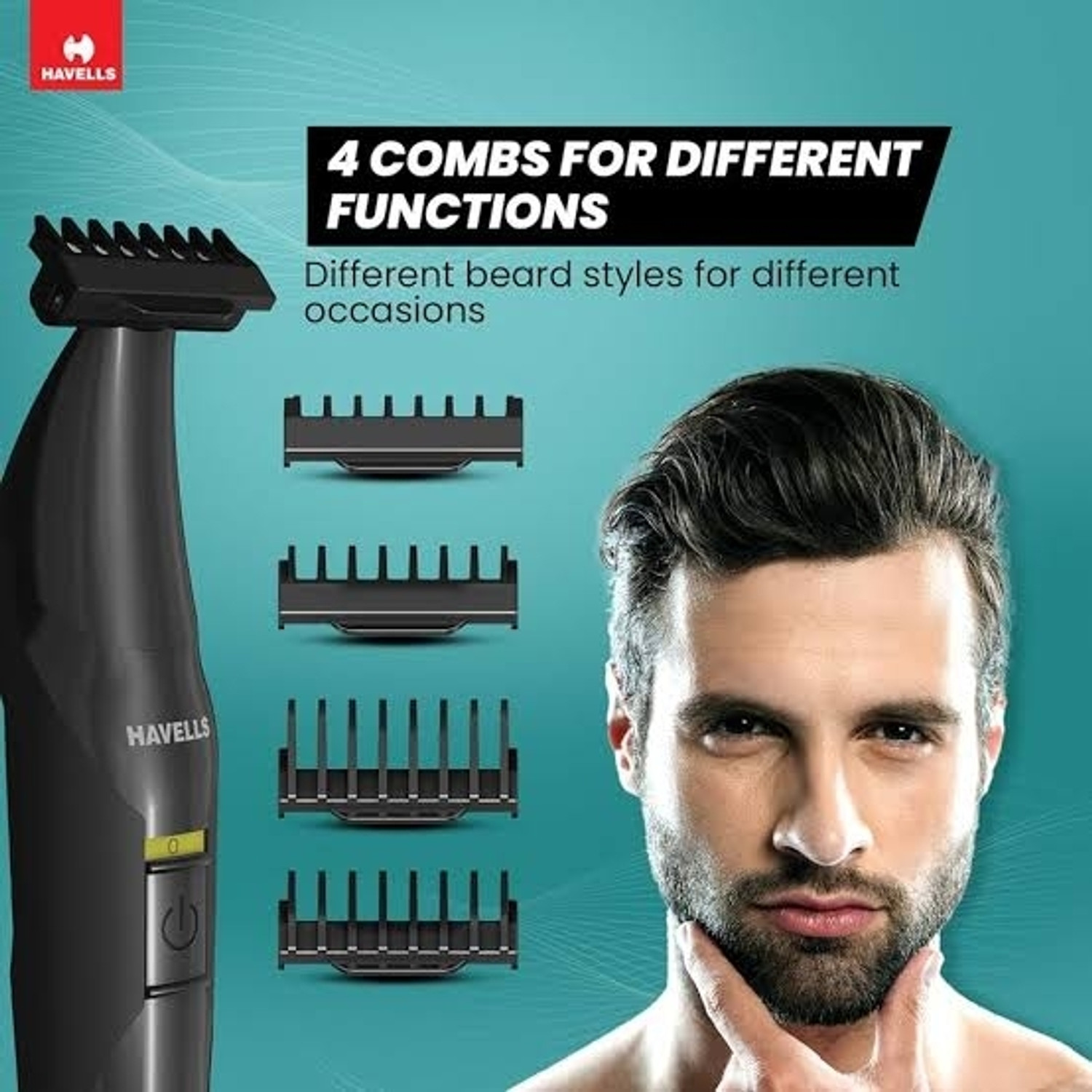 Image of HAVELLS TRIMMER ST 8000 Trimmer 90 min Runtime 5 Length Settings