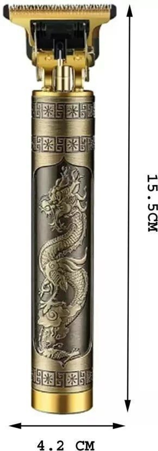 Image of SHIARYA T9 Vintage USB Rechargeable Cordless Electric Beard Trimmer Hair Clippers G95 Trimmer 120 min Runtime 4 Length Settings