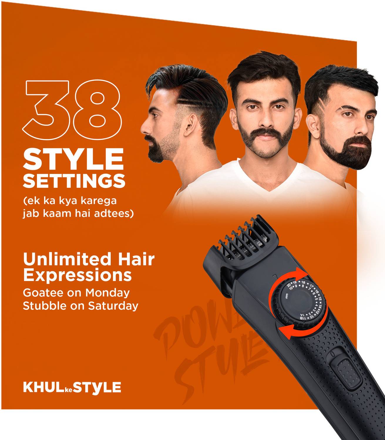 BOMBAY SHAVING COMPANY Flash Charging Beard Trimmer 38 Lengths - Image 4