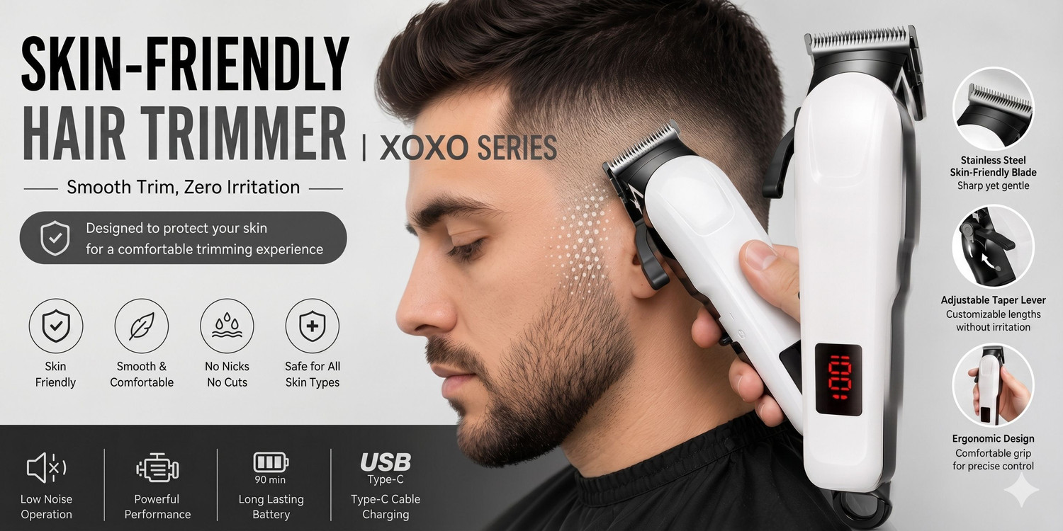 Image of EROOP PROFESSIONAL TRIMMER & Men Trimmer (White Fully Waterproof Trimmer) Trimmer 240 min Runtime 4 Length Settings (White)