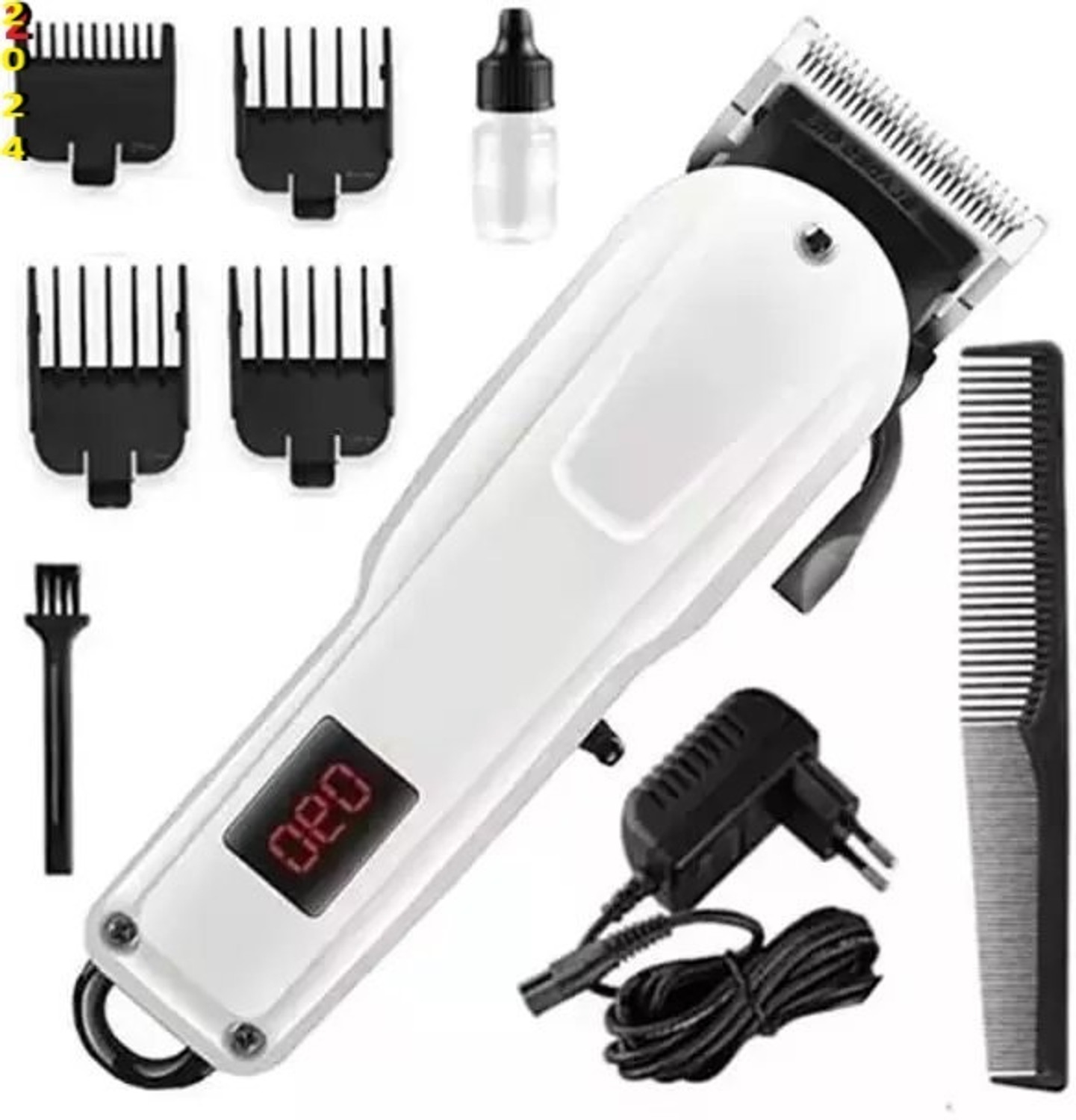 Image of Bashaam A642 Grooming Kit for Men & Women (White) Trimmer 110 min Runtime 4 Length Trimmer 300 min Runtime 4 Length Settings