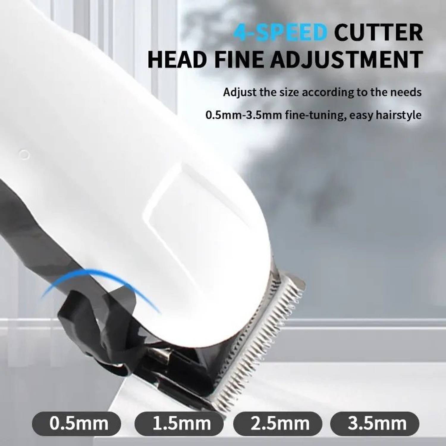FINARO X495 Cordless Electric Trimmer for Men - Image 2