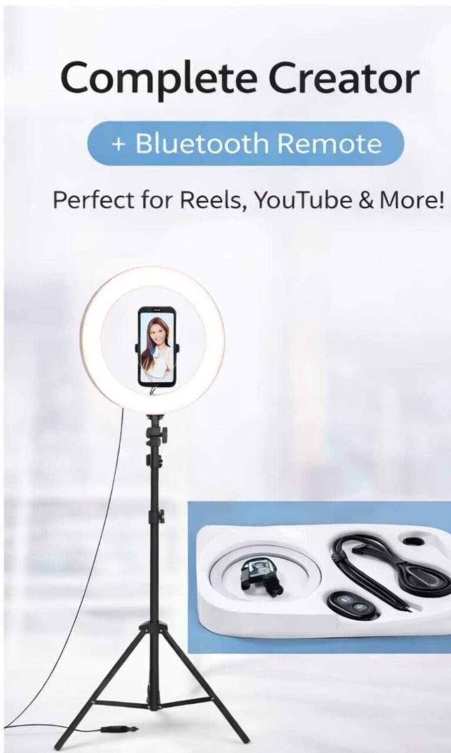 SHUDAUSHI Aluminium Tripod Stand Combo Kit - Image 4