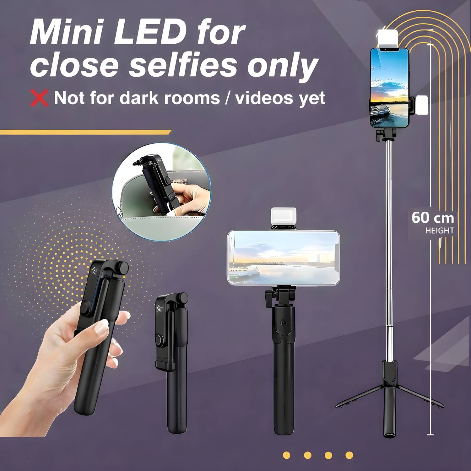 HLMOBILE AY SUPER BRAND R1s Wireless Selfie Stick - Image 3