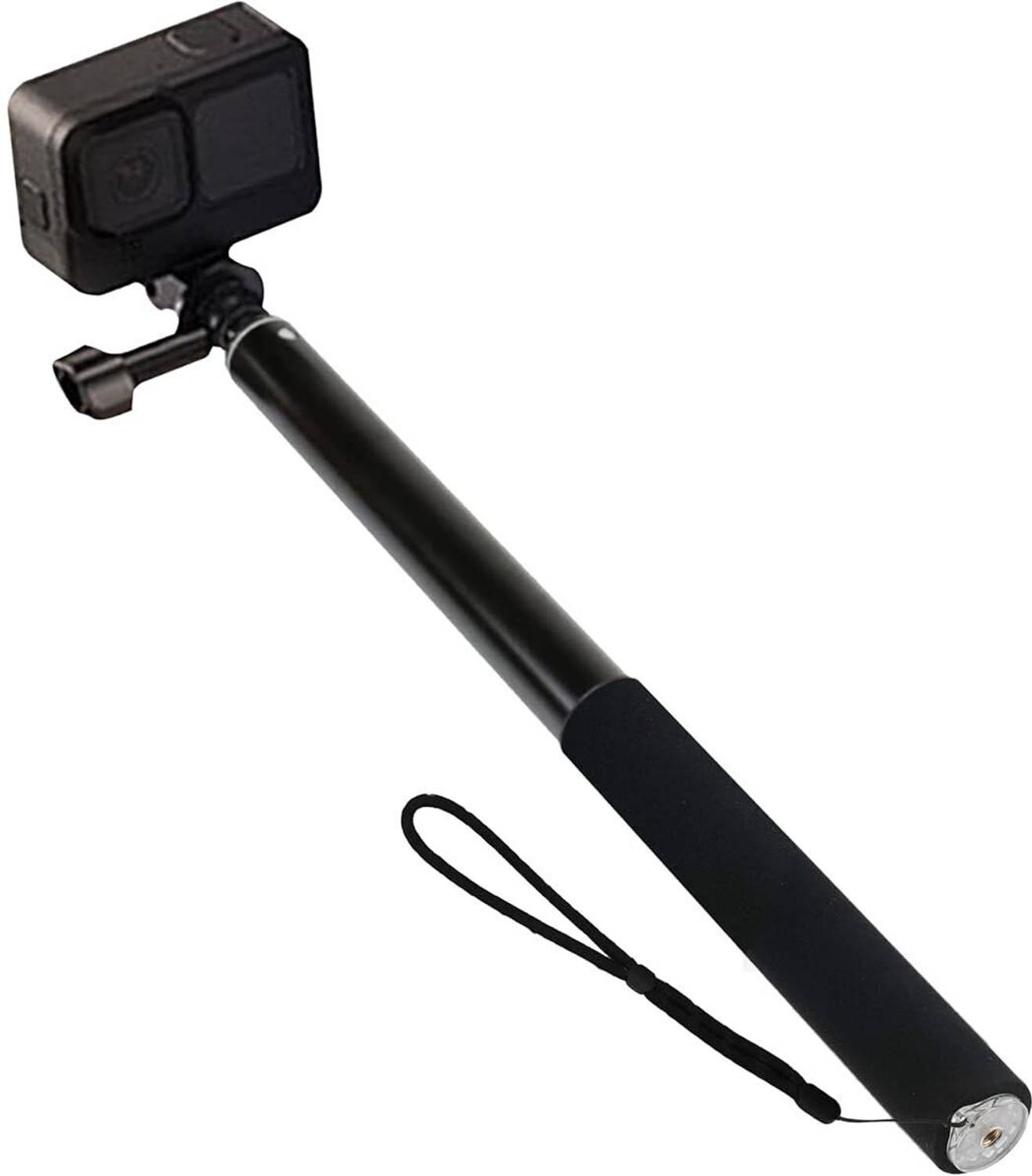Soopii Ultra Long Selfie Stick for Go Pro Max, Hero 9 8 7 6 5 4 3+, Extendable Monopod, Tripod