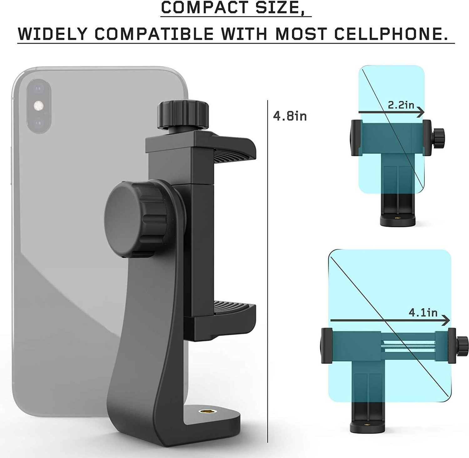 Image of FLYING COLLECTION 360 Mobile Mount Adapter for Tripod Camera Stand Clip Bracket Mobile Holder