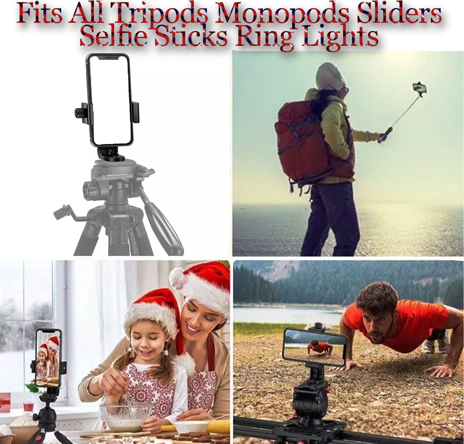 Image of subton 360 Mobile Mount for Tripod Camera Stand Tripod Bracket, Tripod Clamp