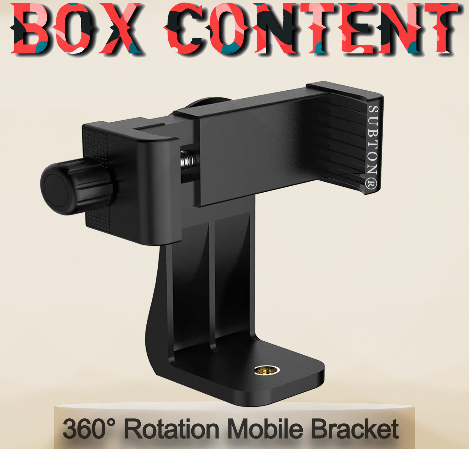 Image of subton 360 Mobile Mount for Tripod Camera Stand Tripod Bracket, Tripod Clamp