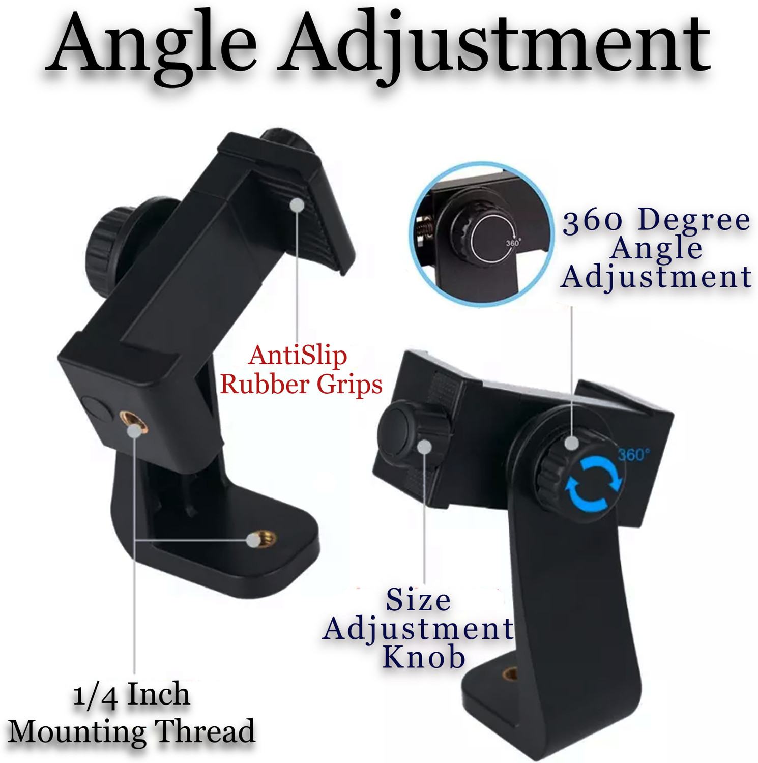Image of subton 360 Mobile Mount for Tripod Camera Stand Tripod Bracket, Tripod Clamp