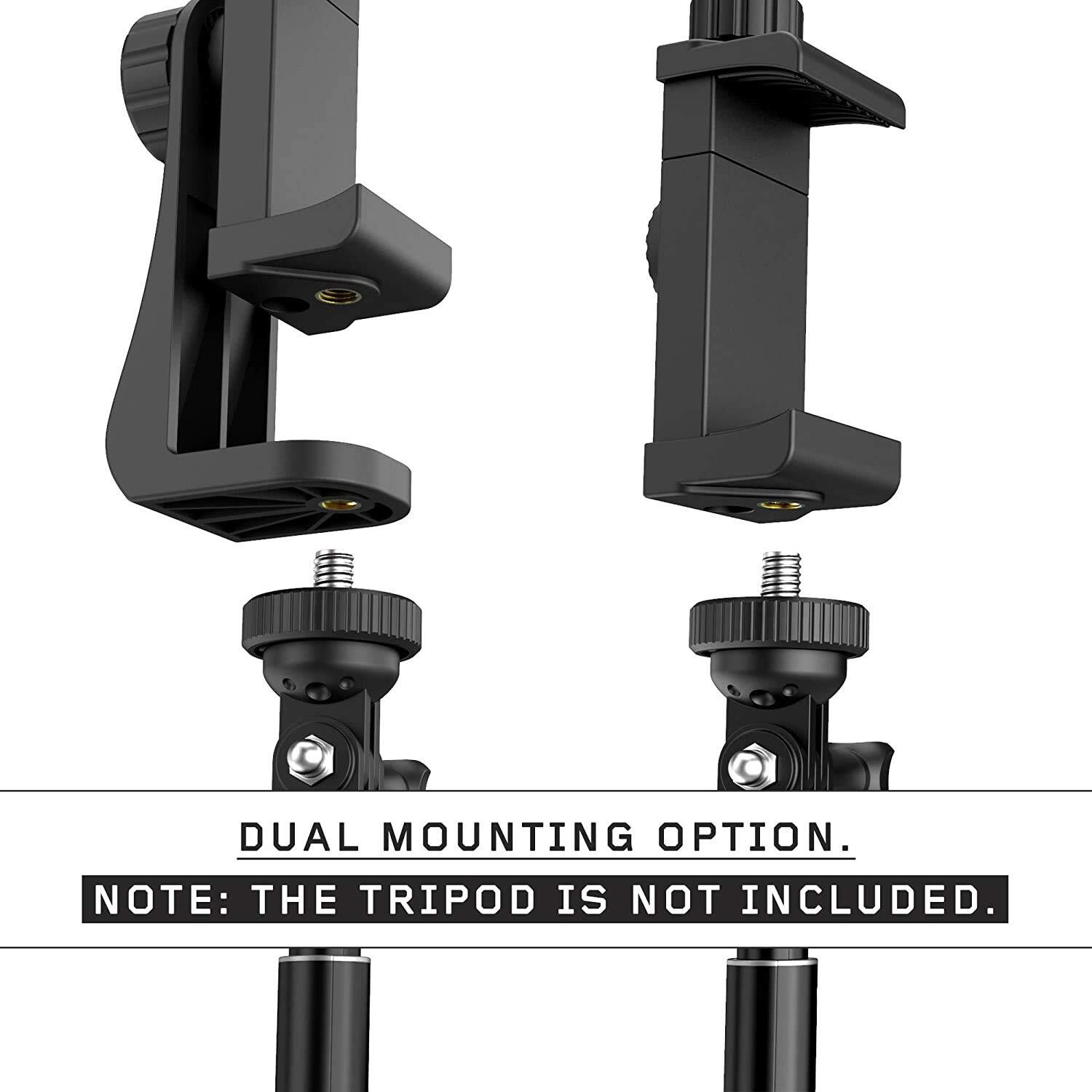 Image of FITRIC Universal Mobile Holder Clip Smartphones, Tripods, Selfie Sticks, Monopods Tripod