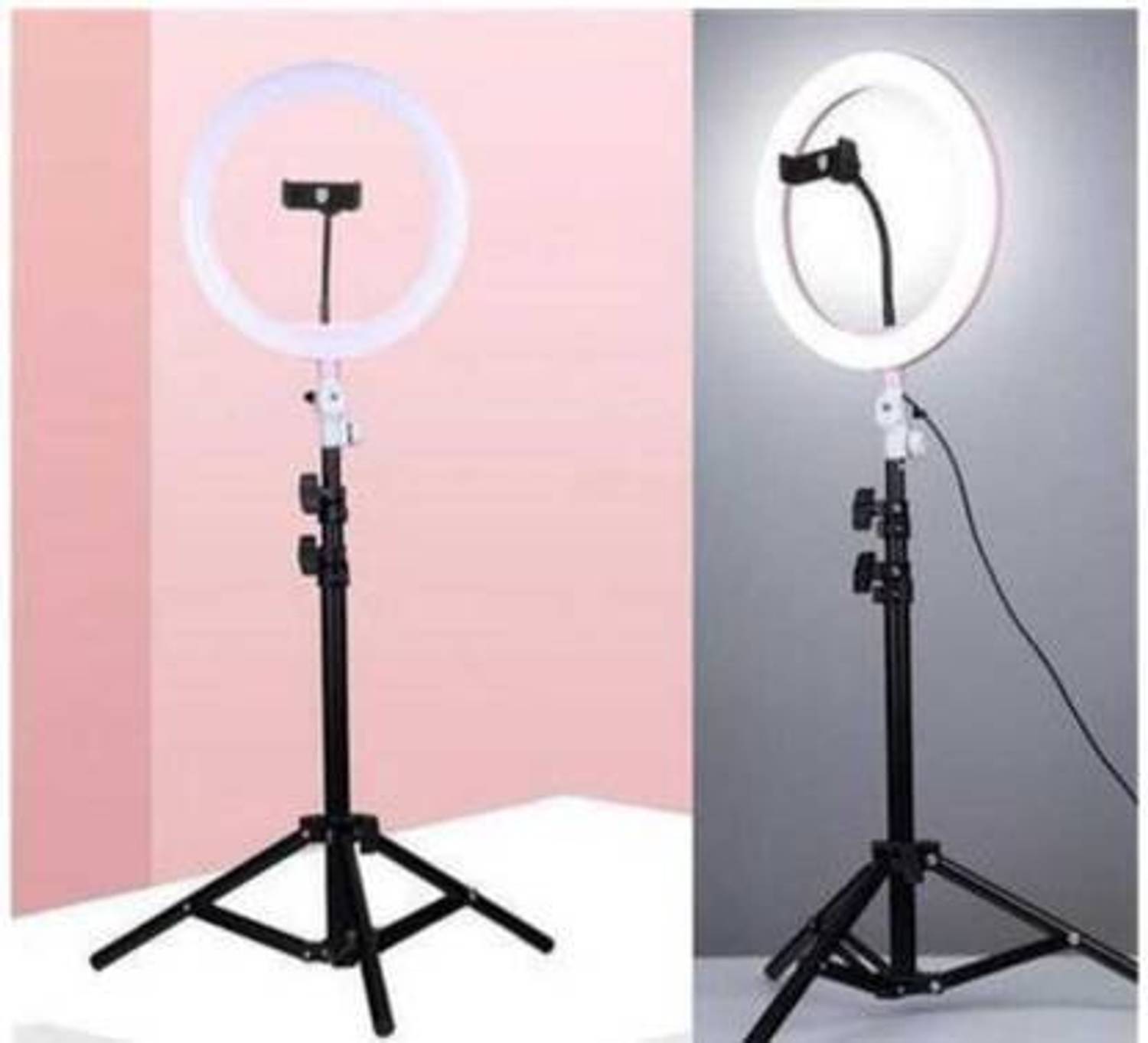 MOTOFLY Ring Light 10" With 7 Ft Tripod For Making Reels, Photography, Vloging Tripod Kit, Monopod Kit, Tripod, Tripod Ball Head