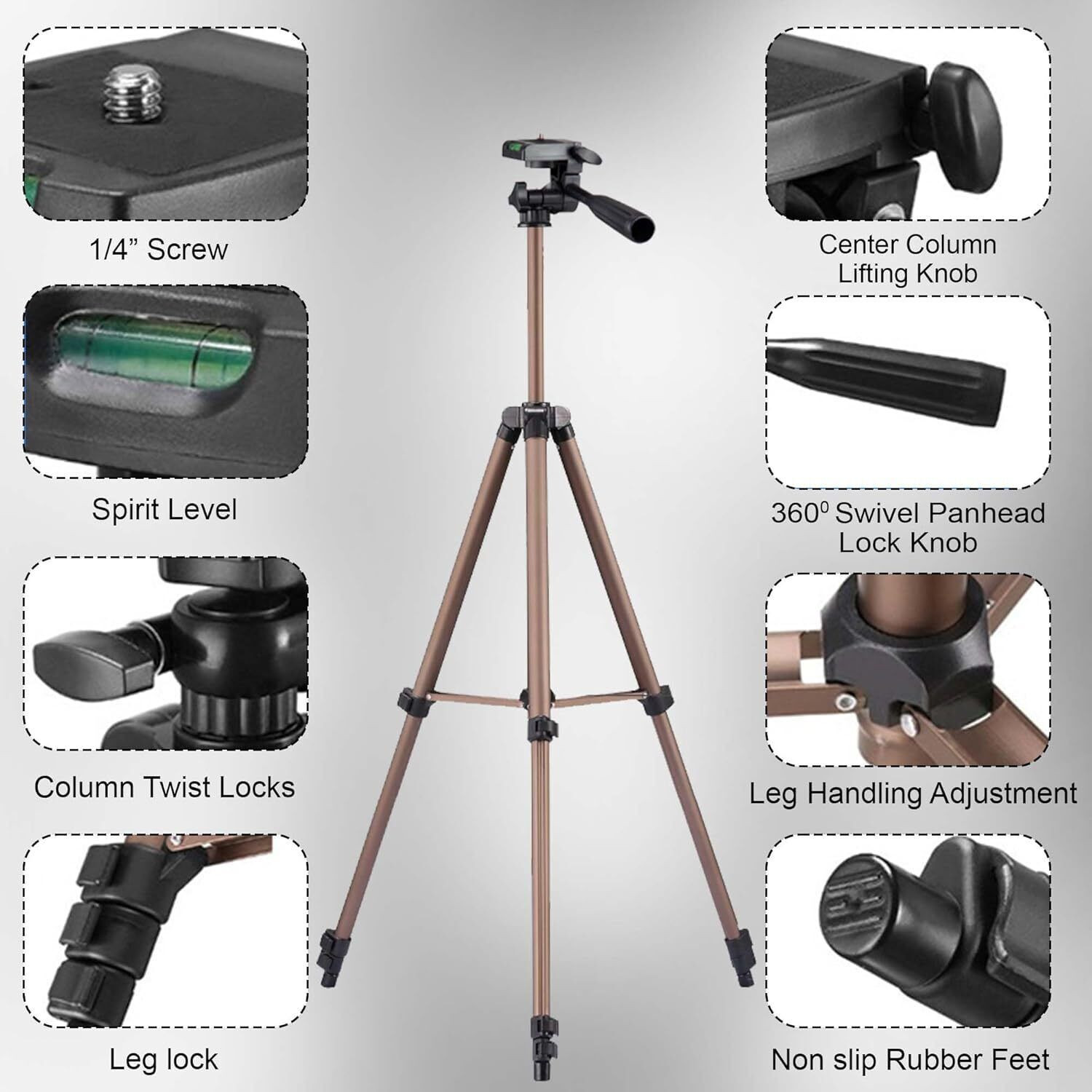 Image of Kratos Tripod Stand Tripod Kit, Monopod Kit, Tripod Clamp