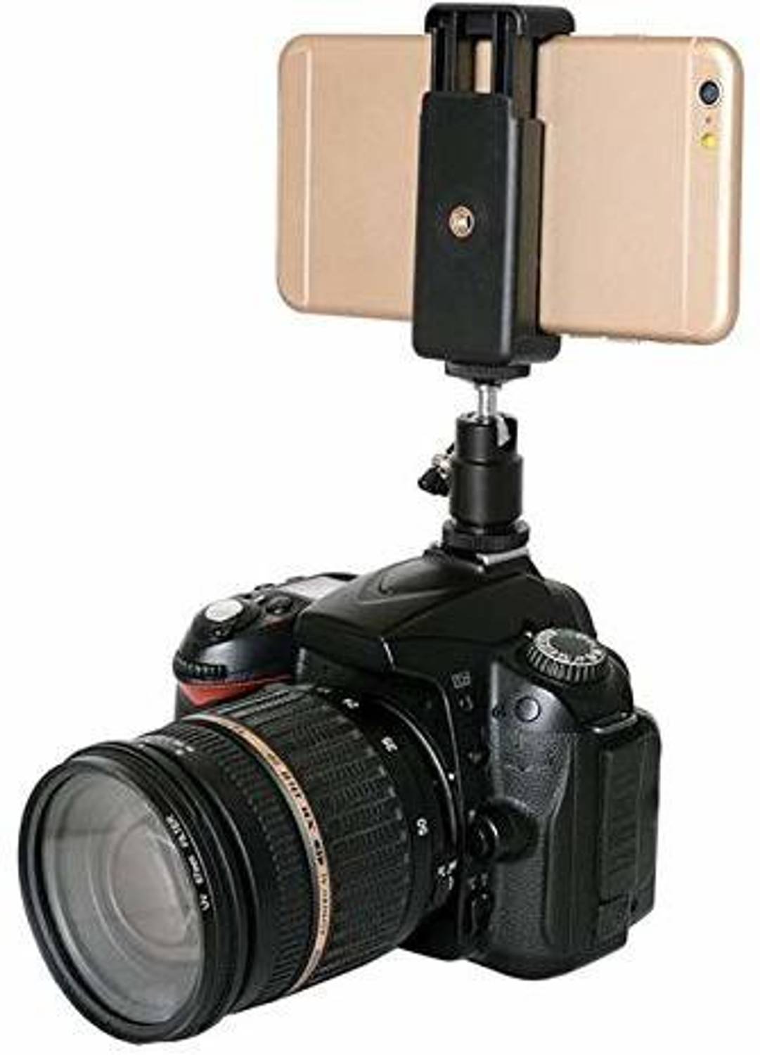 VTS Cellphone Holder Clip Desktop Tripod Mount with Mini Ball Hea