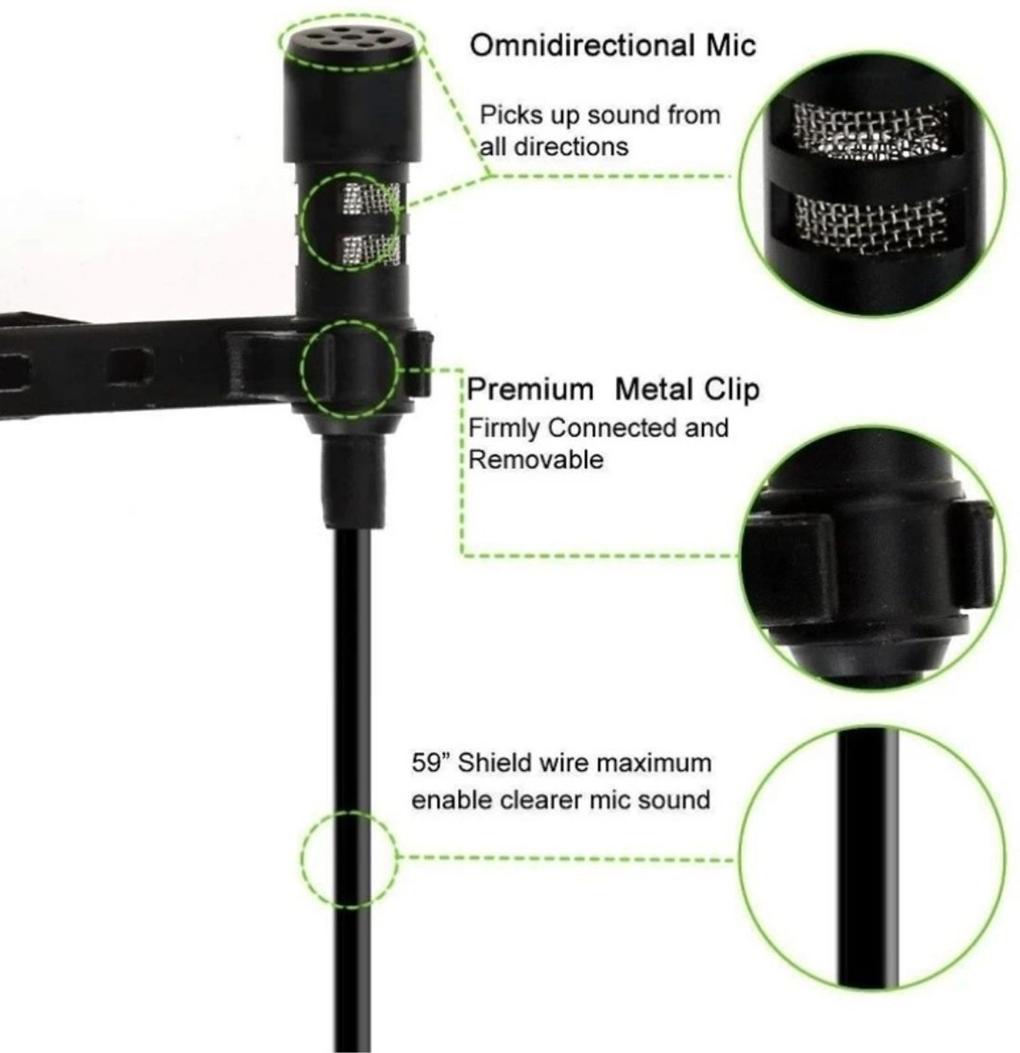 Image of Airtech 10 inch Selfie LED Light, Phn Holder, 7Ft Long Stand,360'5m long collar mic-kit Tripod Kit