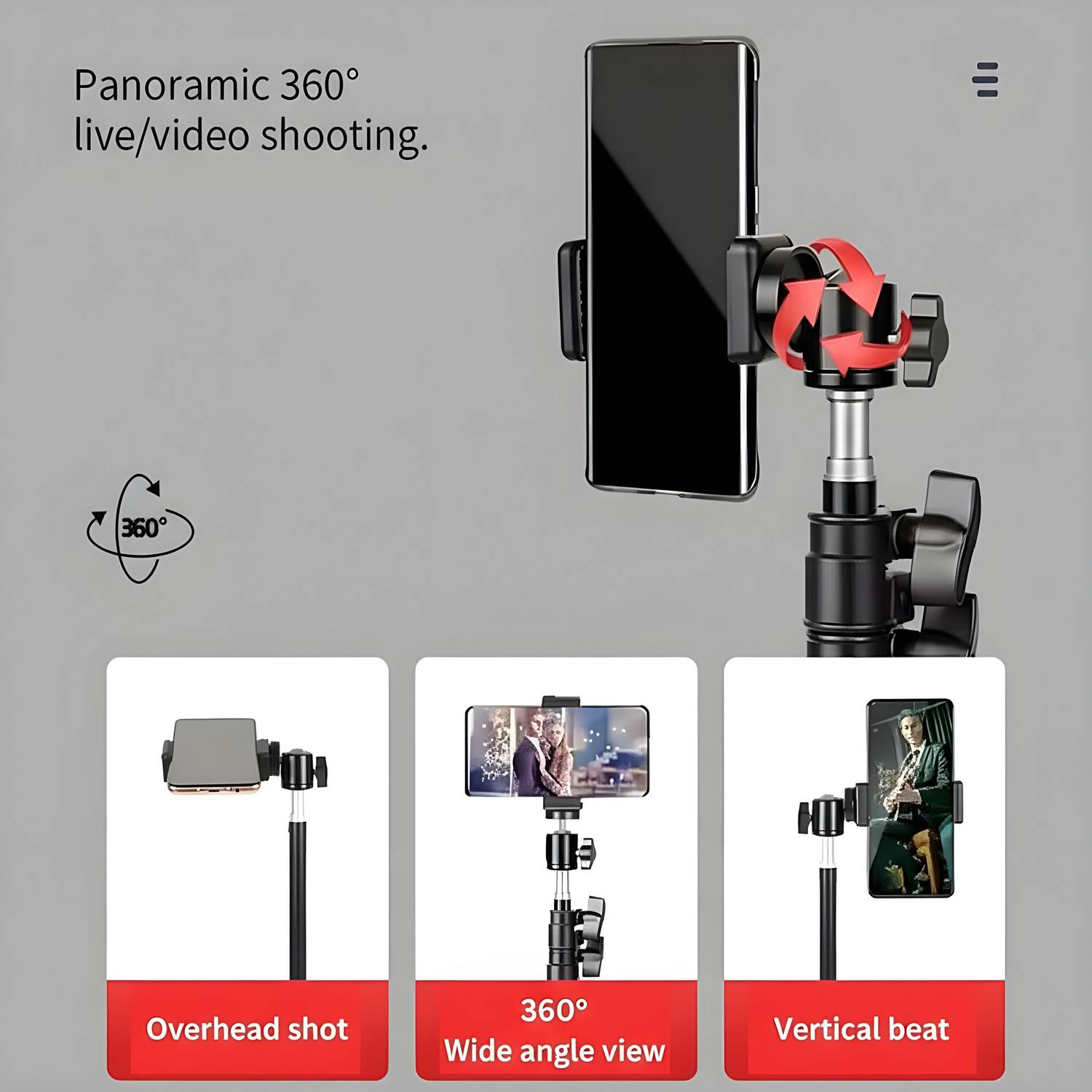 Protance 7 Feet Adjustable Tripod Stand - Image 4