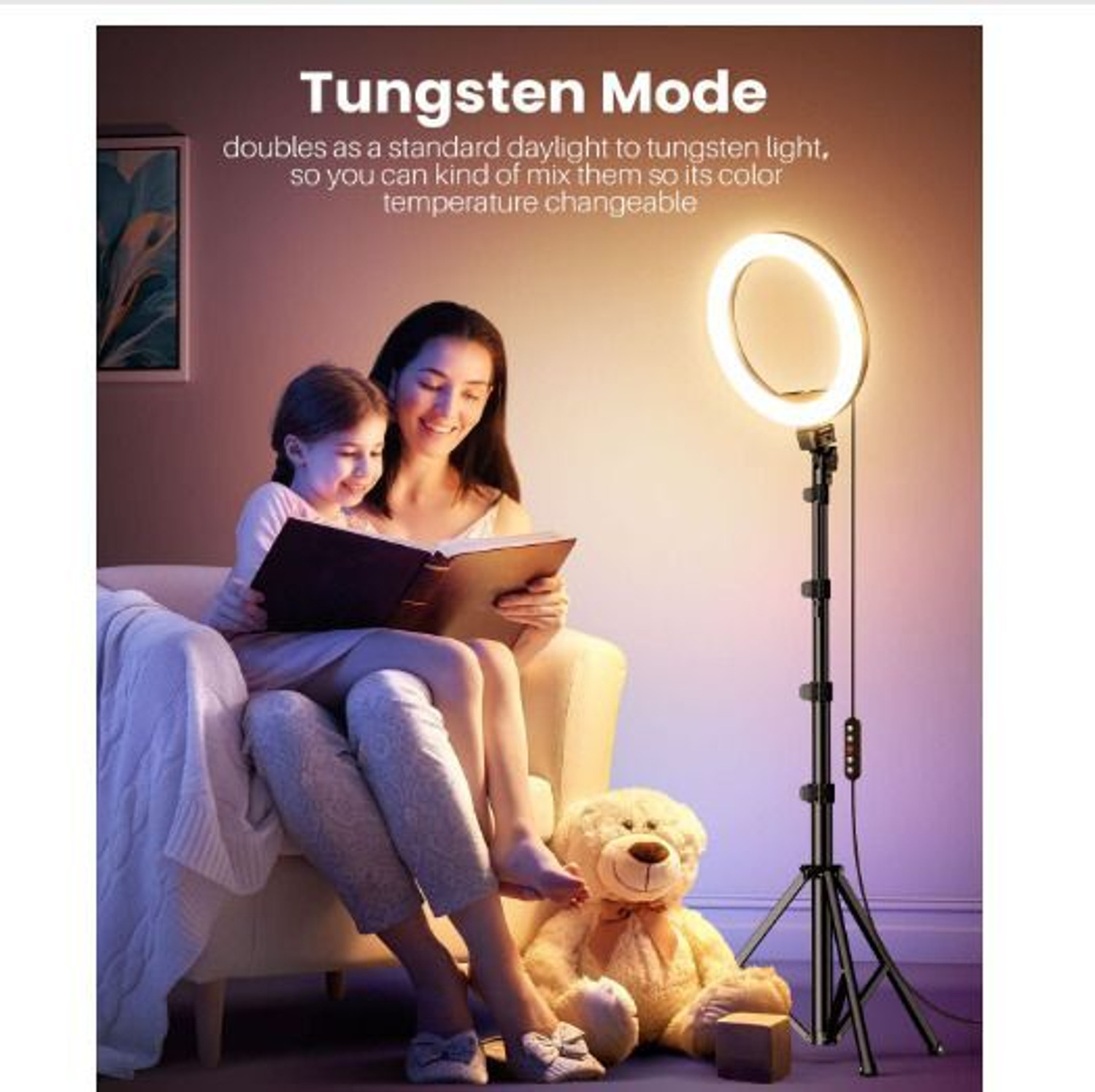 Image of Meraki Wonder Advance 10 Inch RGB Ring light with Tripod Stand for Video, youtube, Photography Ring Flash