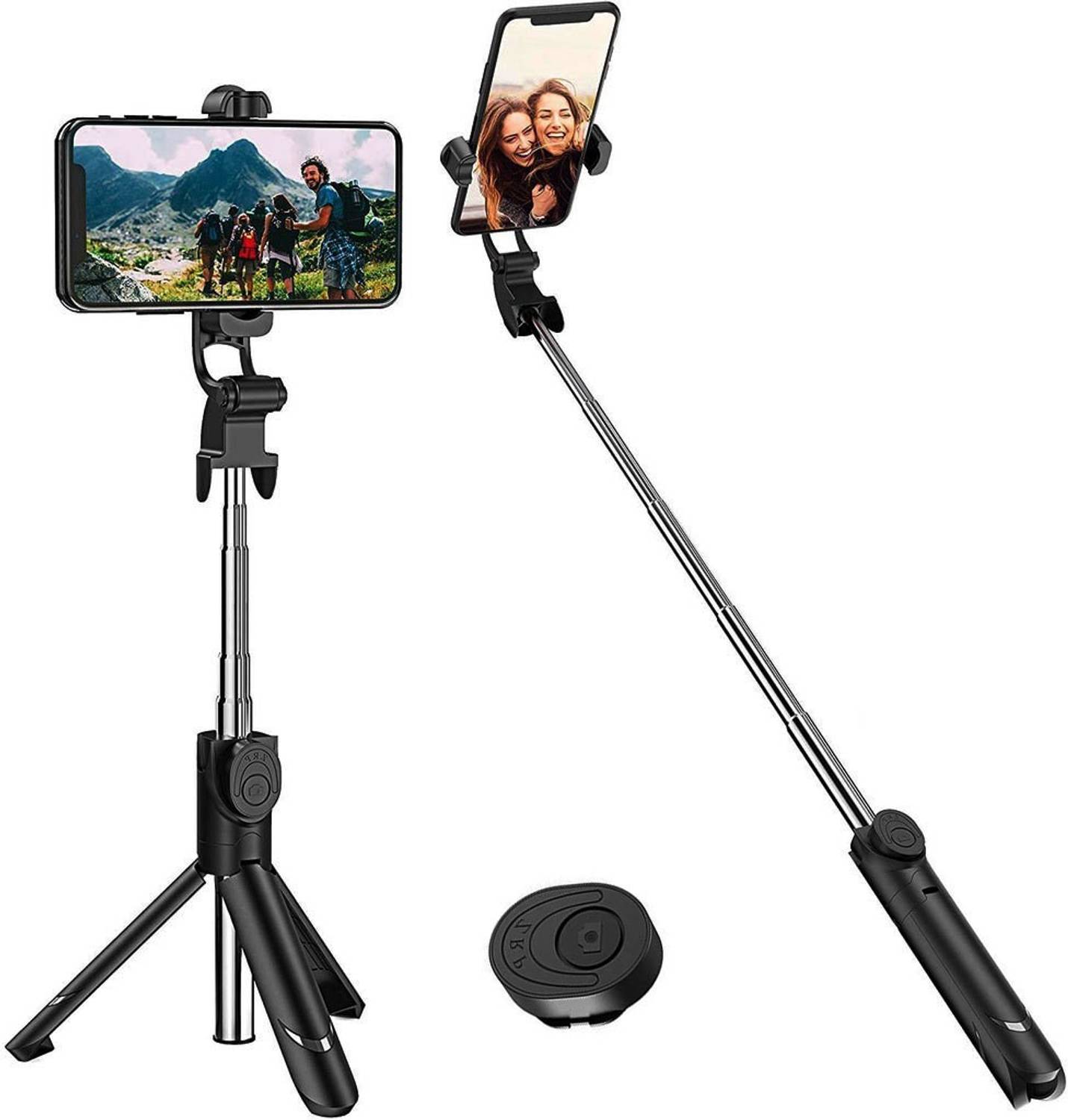Worricow New Arrival 3 in 1 Selfie Stick multi-function Wireless Bluetooth Tripod Tripod
