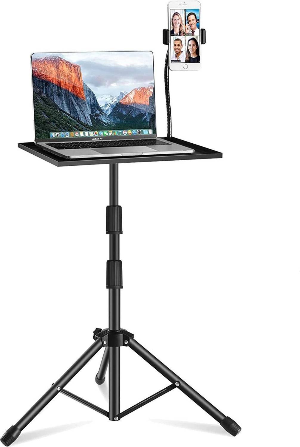 BROLAVIYA Projector Tripod Stand, Laptop / Mobile Stand with Adjustable Height Tripod