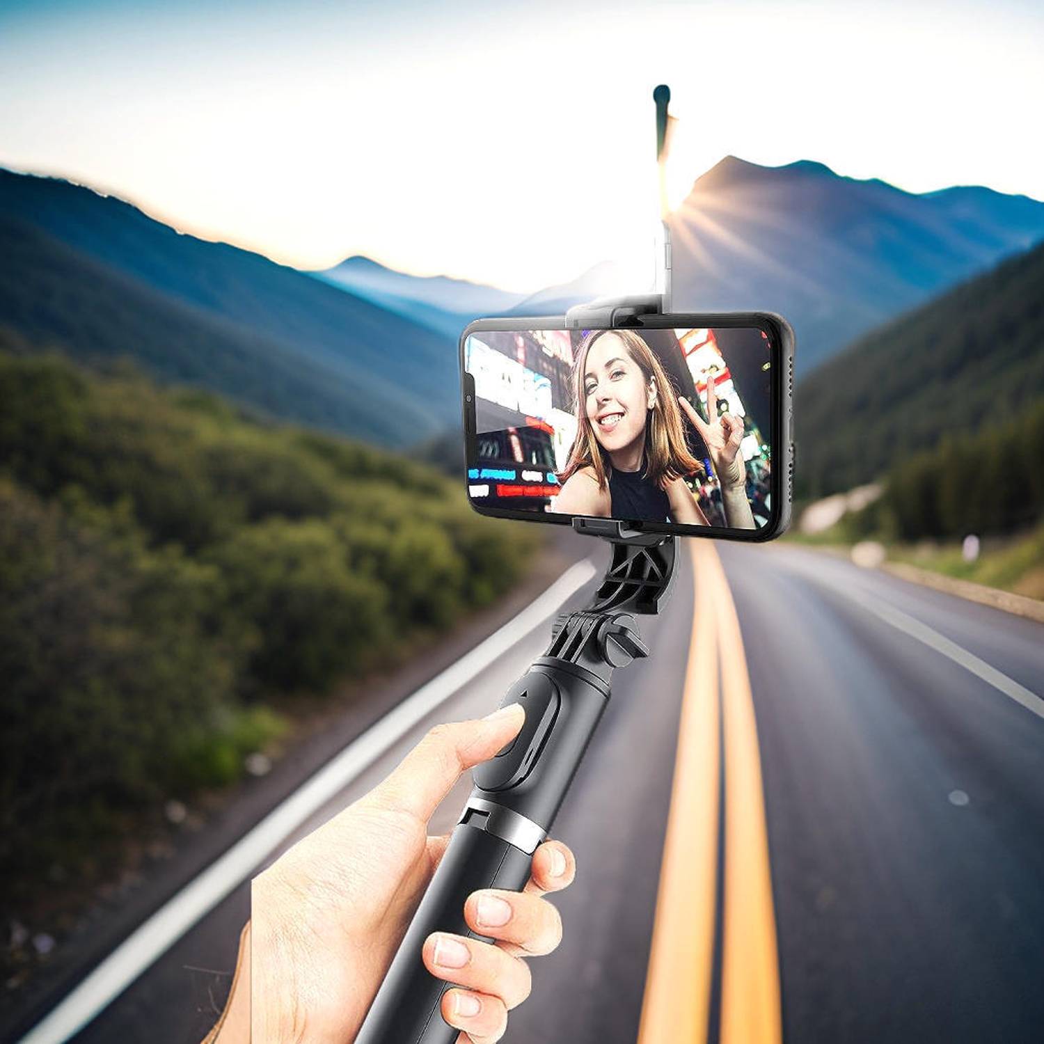 Clairbell Adjustable (Tripod) and (Selfie Stick) with Bluetooth Connectivity JY252 Tripod